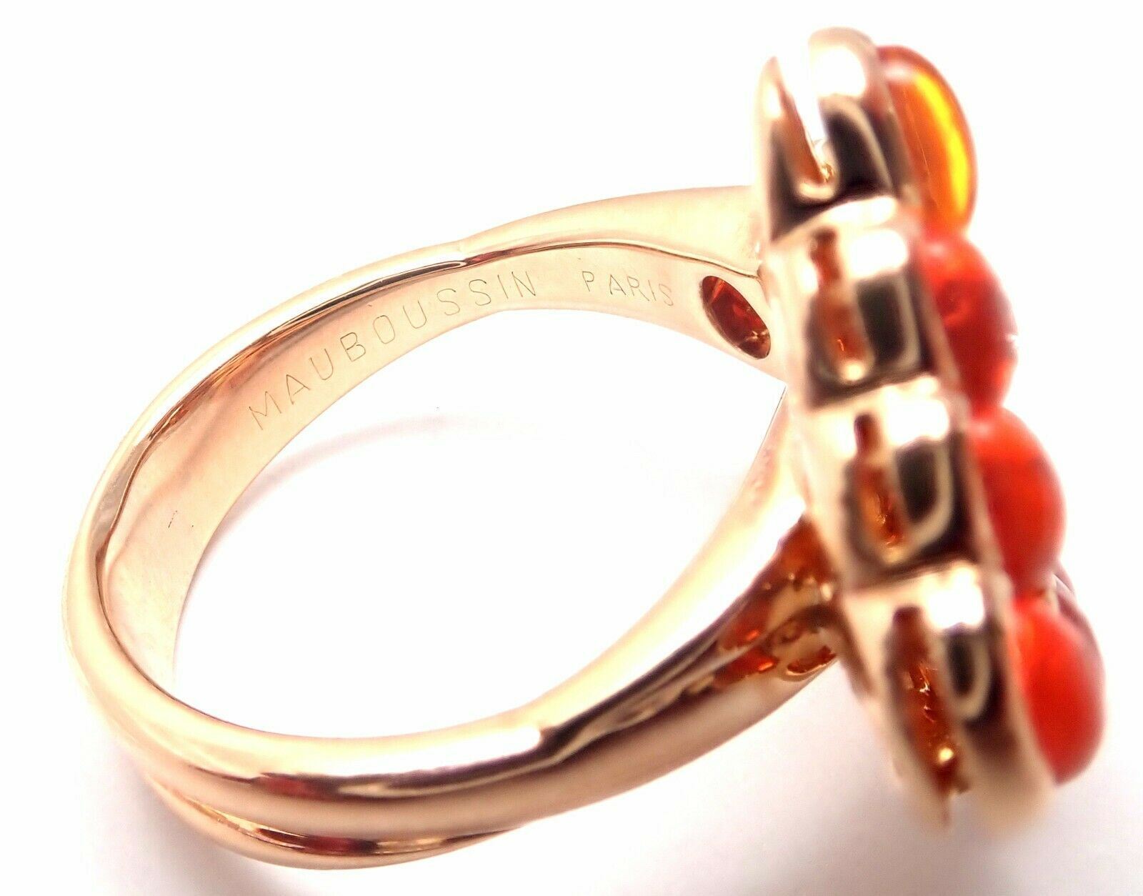 Mauboussin Jewelry & Watches:Fine Jewelry:Rings Authentic! Mauboussin Paris 18k Rose Gold Diamond Tourmaline Citrine Ring