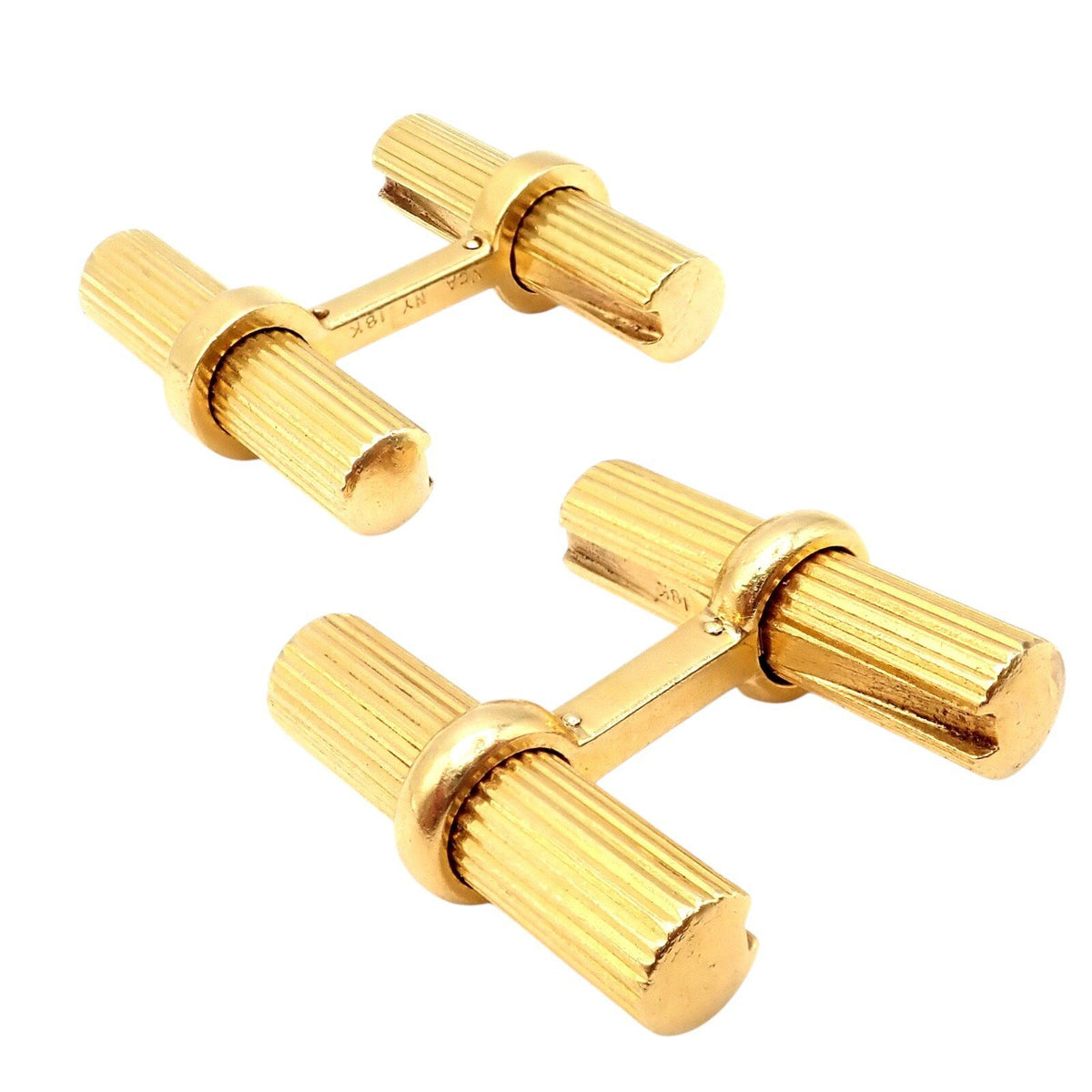 Van Cleef & Arpels Jewelry & Watches:Men's Jewelry:Cufflinks Vintage! Authentic Van Cleef & Arpels 18k Yellow Gold Bar Cufflinks