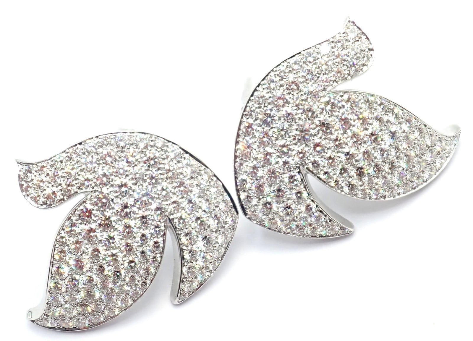Cartier Jewelry & Watches:Fine Jewelry:Earrings Authentic! Cartier Colombe Dove Of Peace 18k White Gold Diamond Earrings Paper