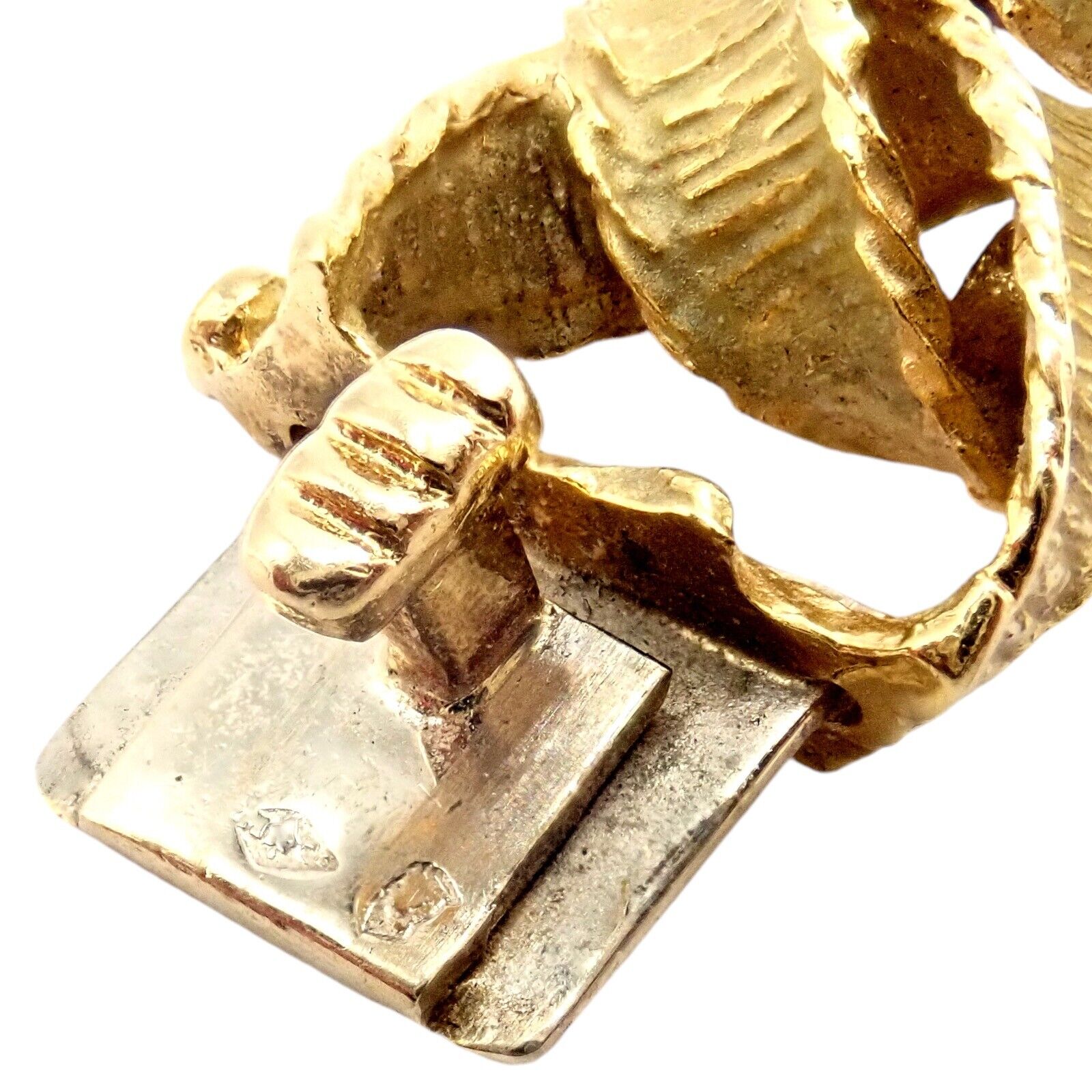 Authentic! Vintage Tiffany & Co 18k Yellow Gold France Ribbon Curb Bracelet 1987 | Fortrove