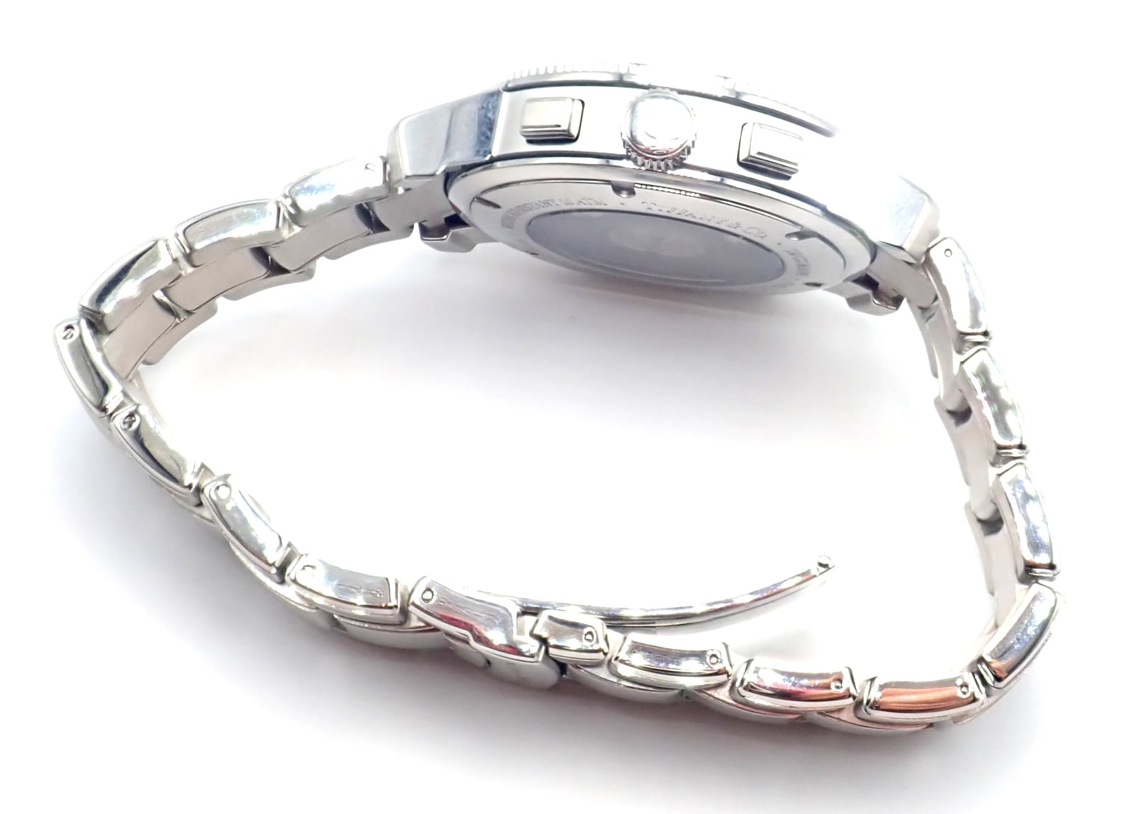 Tiffany & Co Jewelry & Watches:Watches, Parts & Accessories:Watches:Wristwatches Authentic! Tiffany & Co Mark T-57 Stainless Steel Chronograph Automatic Watch