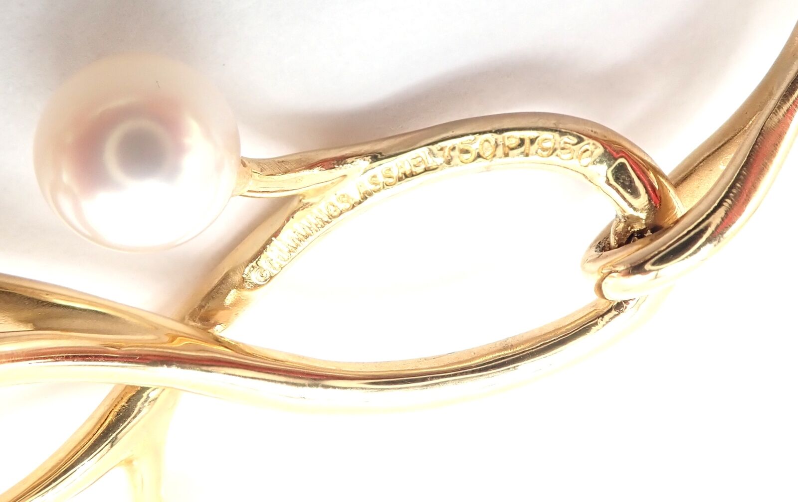 Authentic! Angela Cummings & Assael Thorn Sprig 18k Yellow Gold Pearl Necklace | Fortrove