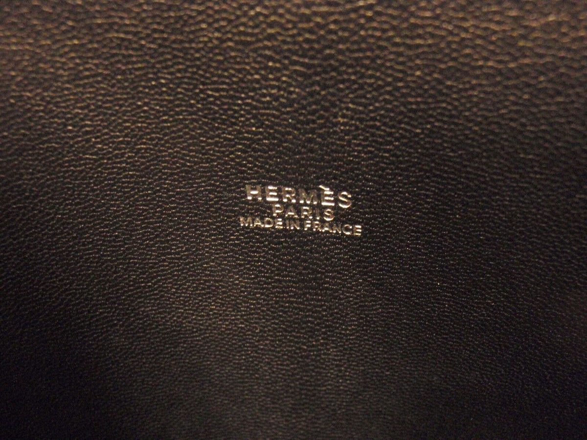 Hermes Clothing, Shoes & Accessories:Women:Women's Bags & Handbags EXCELLENT CONDITION HERMES BLACK CHEVRE LEATHER ESCAPADE HANDBAG