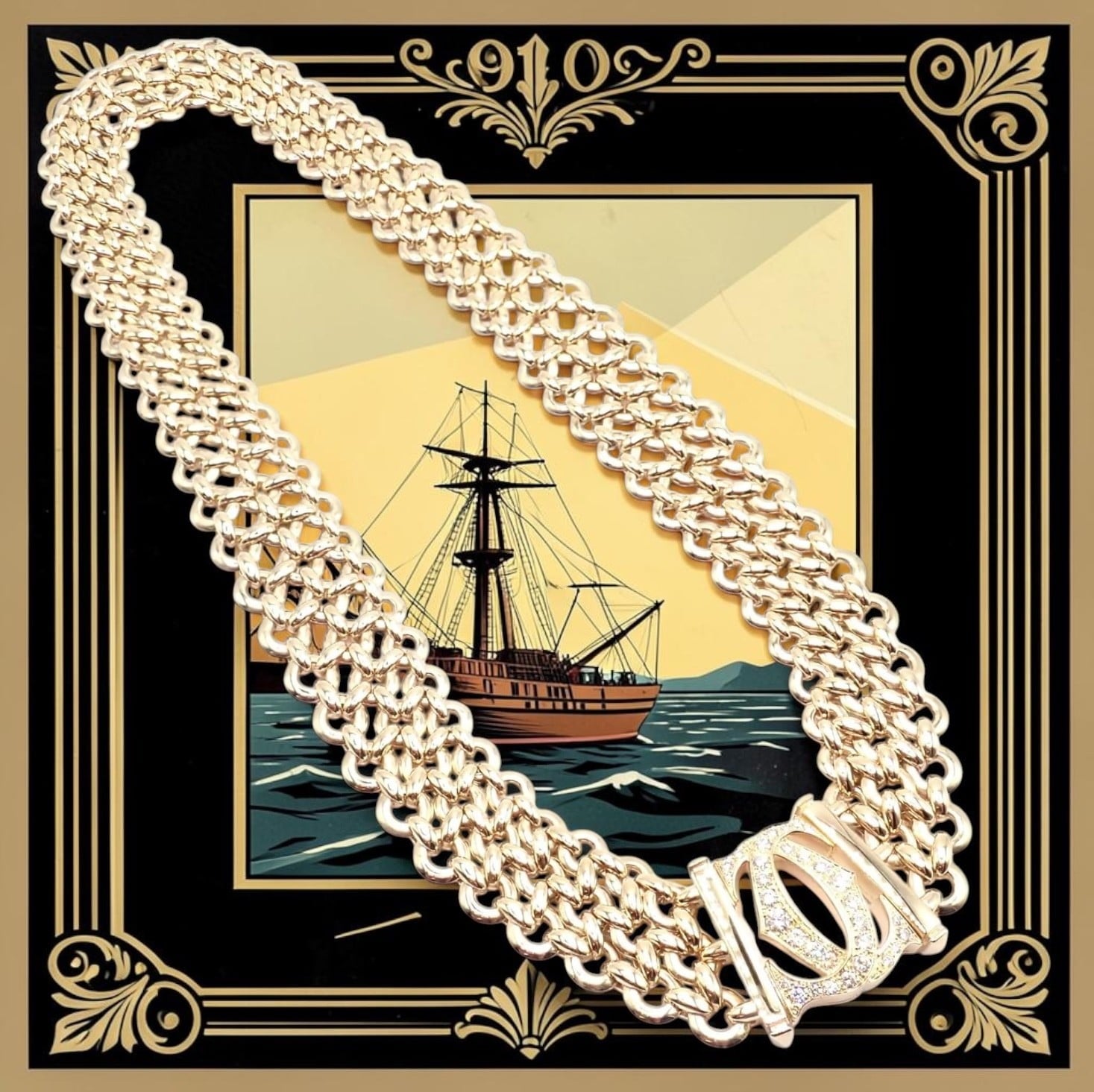 Cartier Jewelry & Watches:Fine Jewelry:Necklaces & Pendants Authentic! Cartier Penelope 18k Yellow Gold Diamond Double C Three Row Necklace