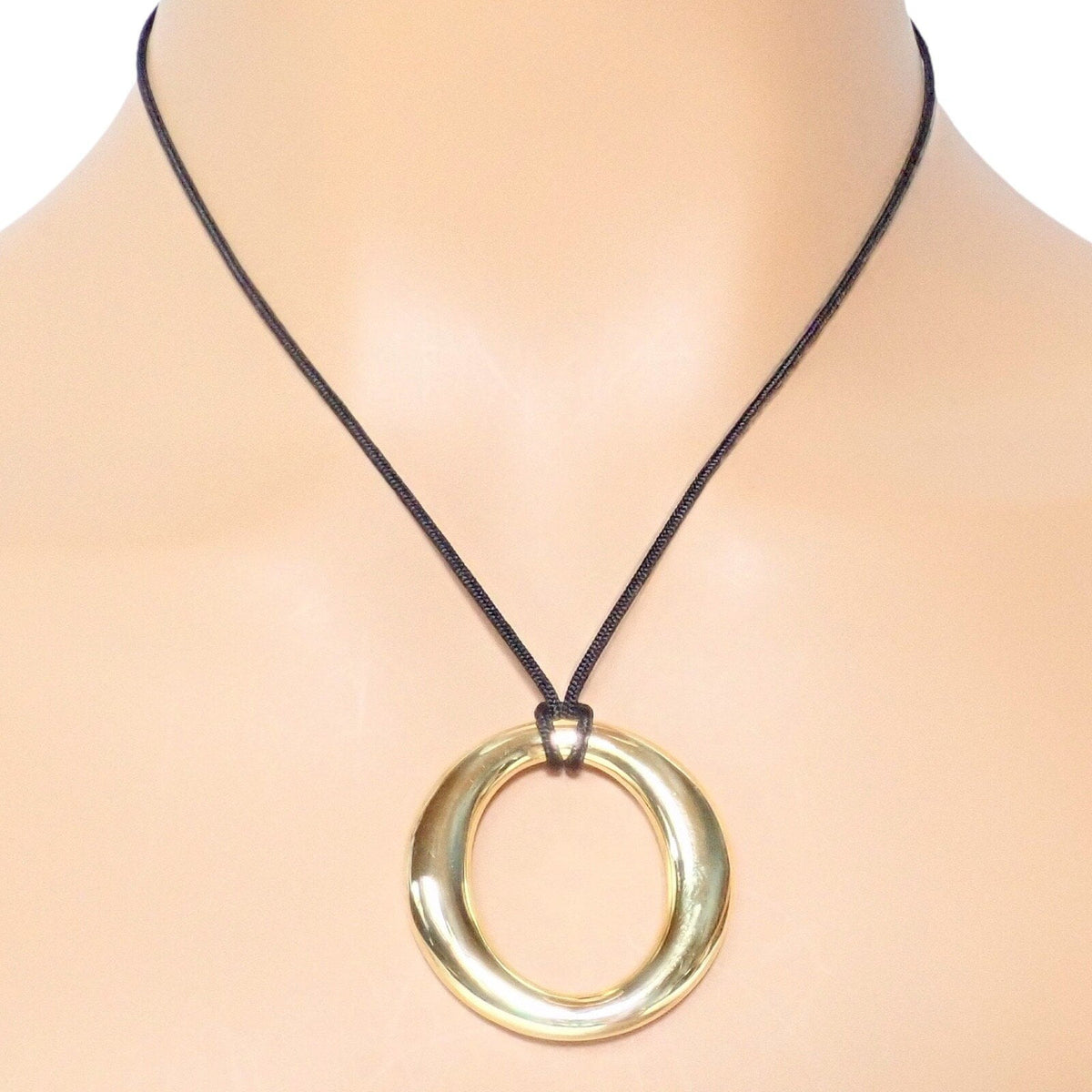Tiffany & Co. Jewelry & Watches:Fine Jewelry:Necklaces & Pendants Tiffany & Co 18k Yellow Gold Elsa Peretti Medium 35mm Sevillana Necklace