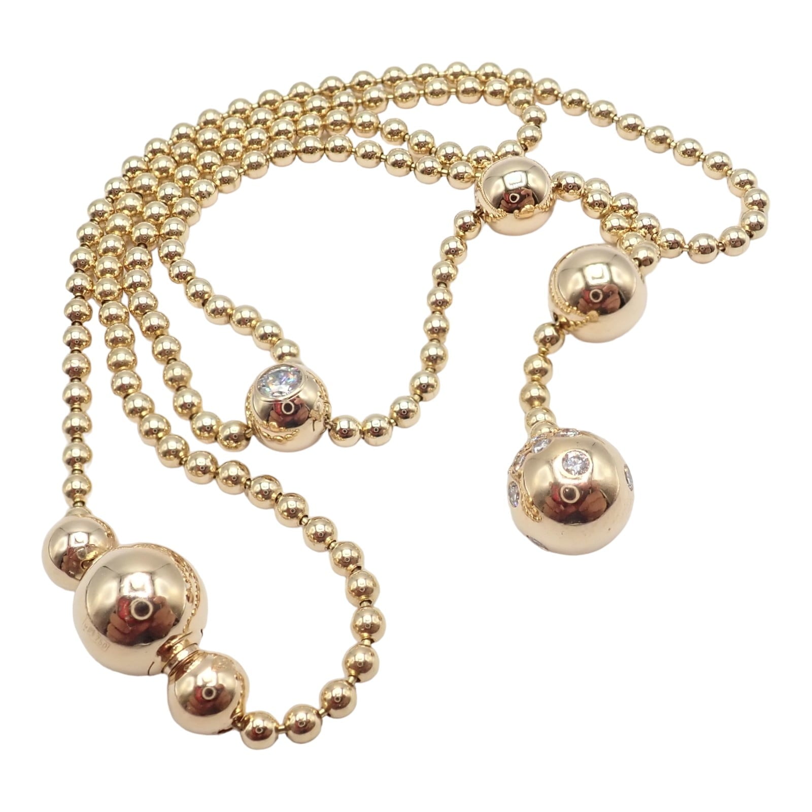 Cartier Jewelry & Watches:Fine Jewelry:Necklaces & Pendants Authentic! Cartier Draperie de Decollate 18k Yellow Gold Diamond Necklace