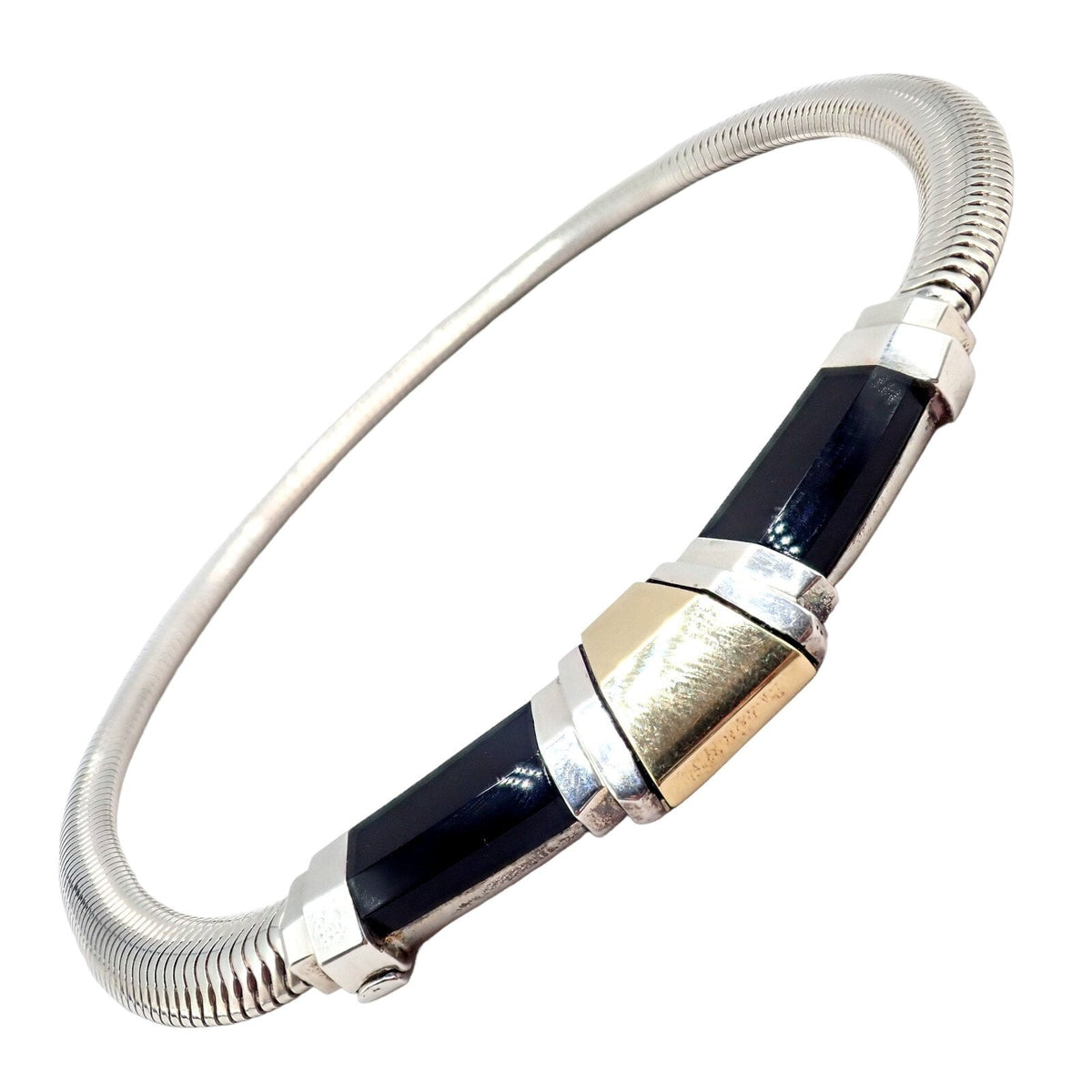 Cartier Jewelry & Watches:Fine Jewelry:Necklaces & Pendants Authentic! Vintage Cartier 18k Yellow Gold + Silver Art Deco Onyx Necklace