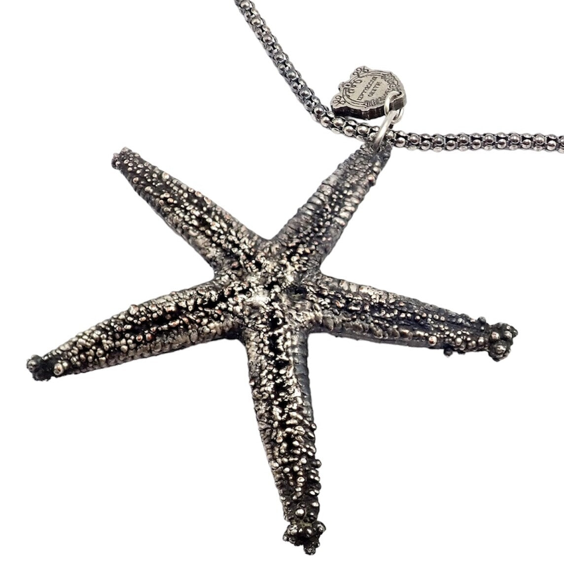 Rare! Vintage Mario Buccellati Silver Large Starfish Statement Necklace | Fortrove