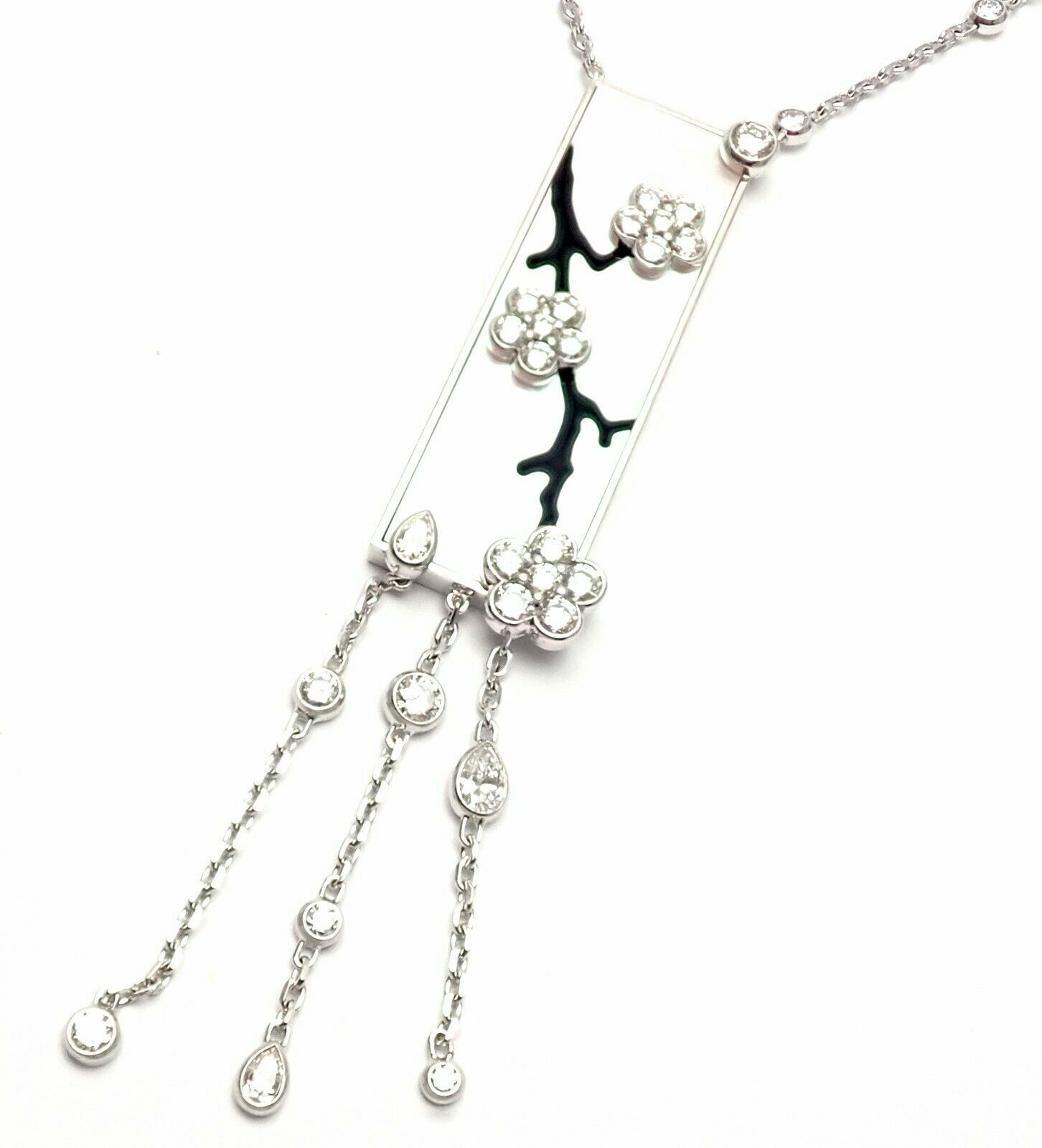 Van Cleef & Arpels Jewelry & Watches:Fine Jewelry:Necklaces & Pendants Authentic! Van Cleef & Arpels Miroir Des Eaux 18k Gold Diamond MOP Necklace