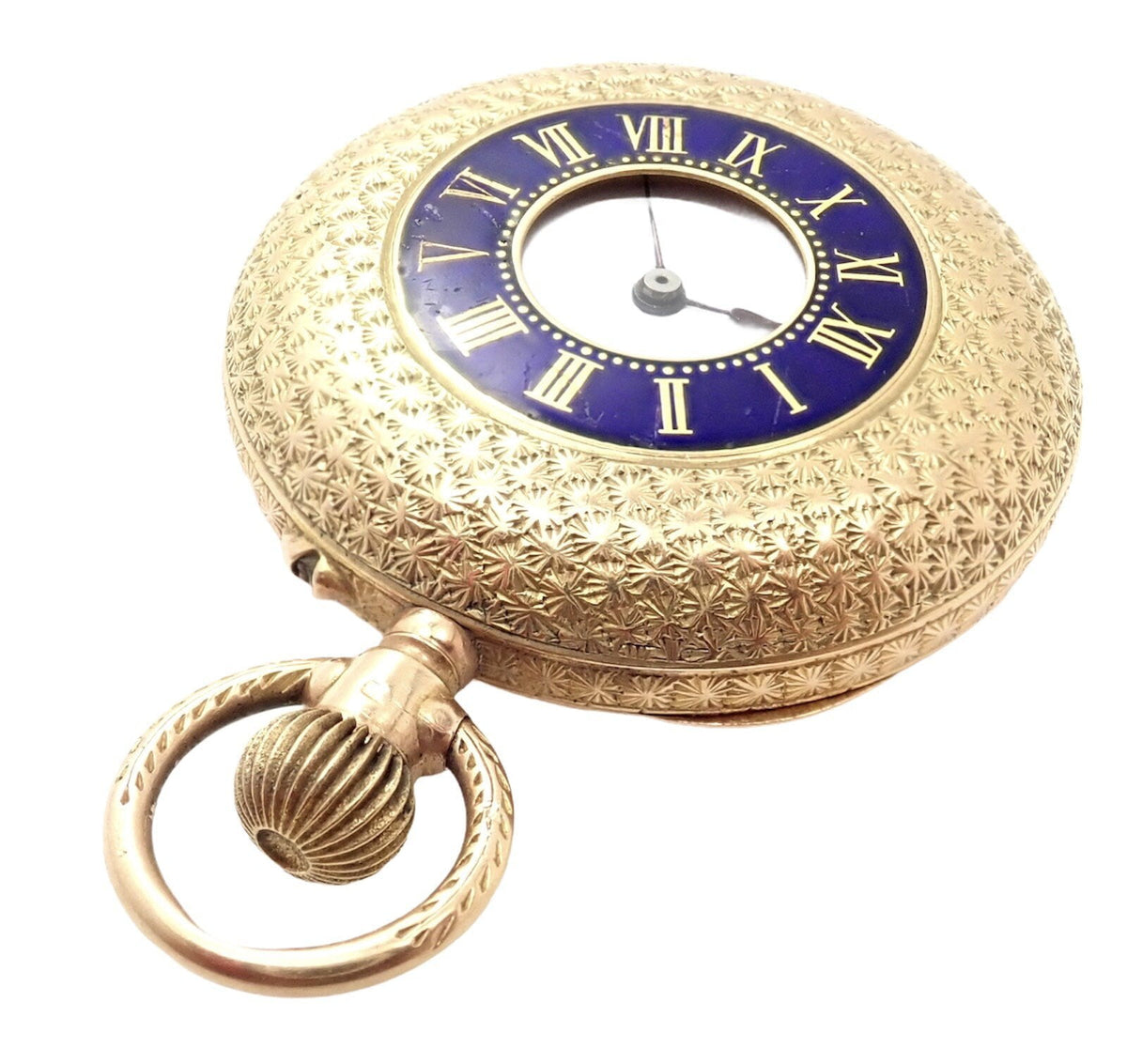 Estate Jewelry & Watches:Watches, Parts & Accessories:Watches:Pocket Watches Vintage! Swiss 14k Yellow Gold Ladies Pocket Watch 33mm High Grade Movement
