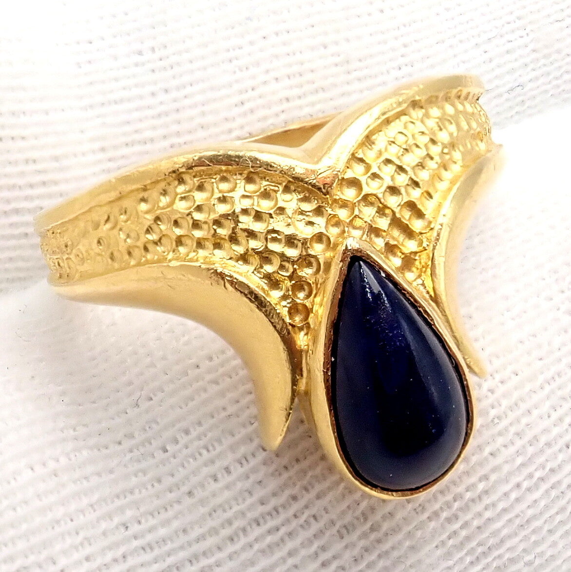 Lalaounis Jewelry & Watches:Fine Jewelry:Rings Authentic! Ilias Lalaounis Greece 18k Yellow Gold Onyx Ring