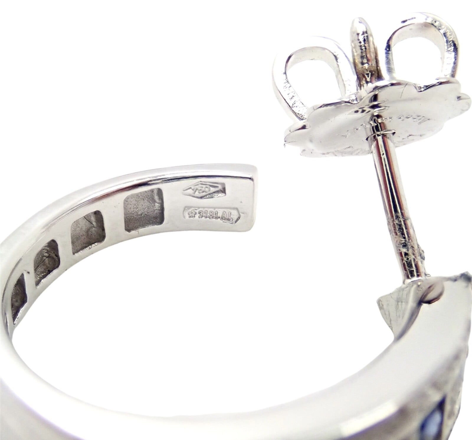 Damiani Jewelry & Watches:Fine Jewelry:Earrings New Authentic! Damiani 18k White Gold Diamond Sapphire Belle Epoque Earrings