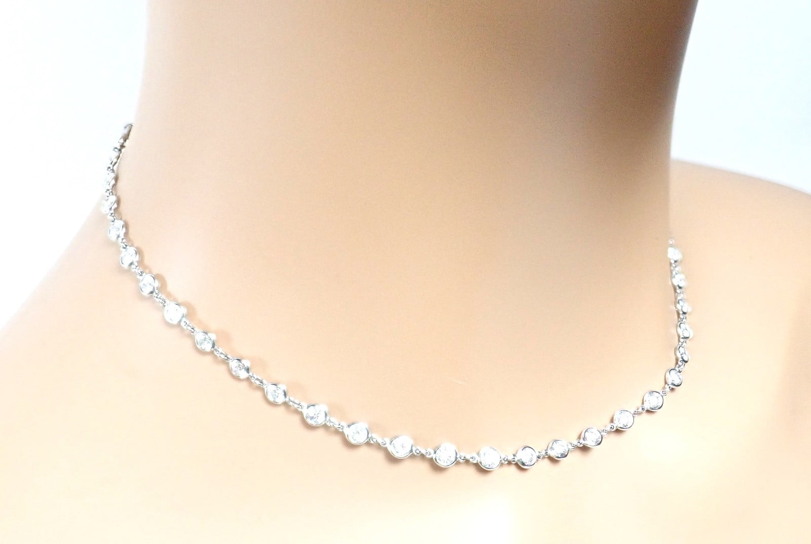 Tiffany & Co. Jewelry & Watches:Fine Jewelry:Necklaces & Pendants Authentic! Tiffany & Co Peretti Platinum Diamonds By The Yard Necklace $60,000