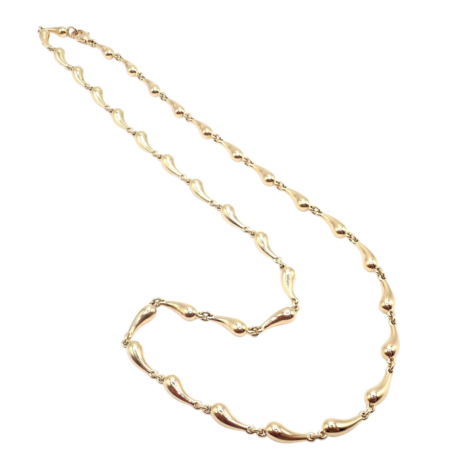 Tiffany & Co. Jewelry & Watches:Fine Jewelry:Necklaces & Pendants Authentic! Tiffany & Co Peretti 18k Yellow Gold Vintage Teardrop Necklace 15.75"