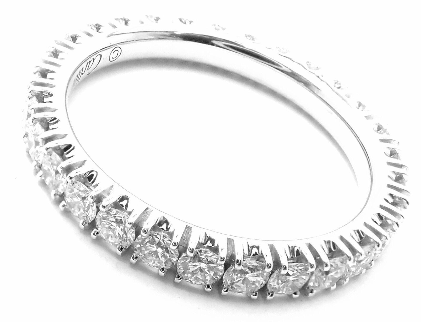Cartier Jewelry & Watches:Fine Jewelry:Rings Cartier Étincelle De Cartier Platinum Diamond Eternity Band Ring Size 51 US 5.75