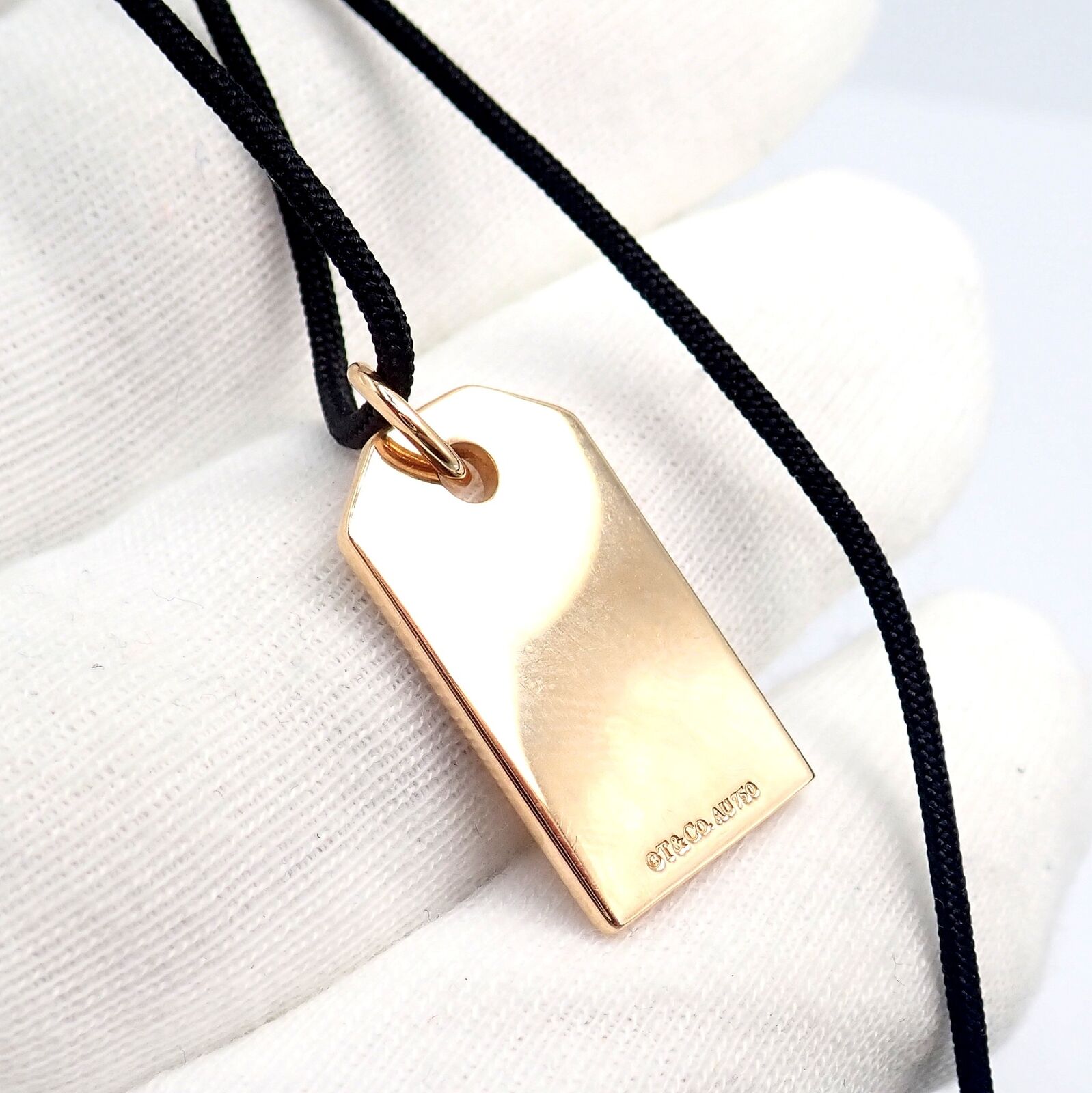 Rare! Tiffany & Co 18k Rose Gold Cat Street Tokyo Harajuku Japan Medium Necklace | Fortrove