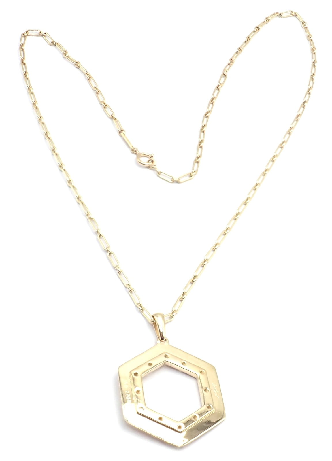 Vintage Cartier Zodiac 18k Yellow Gold Diamond Pendant Link Chain Necklace | Fortrove