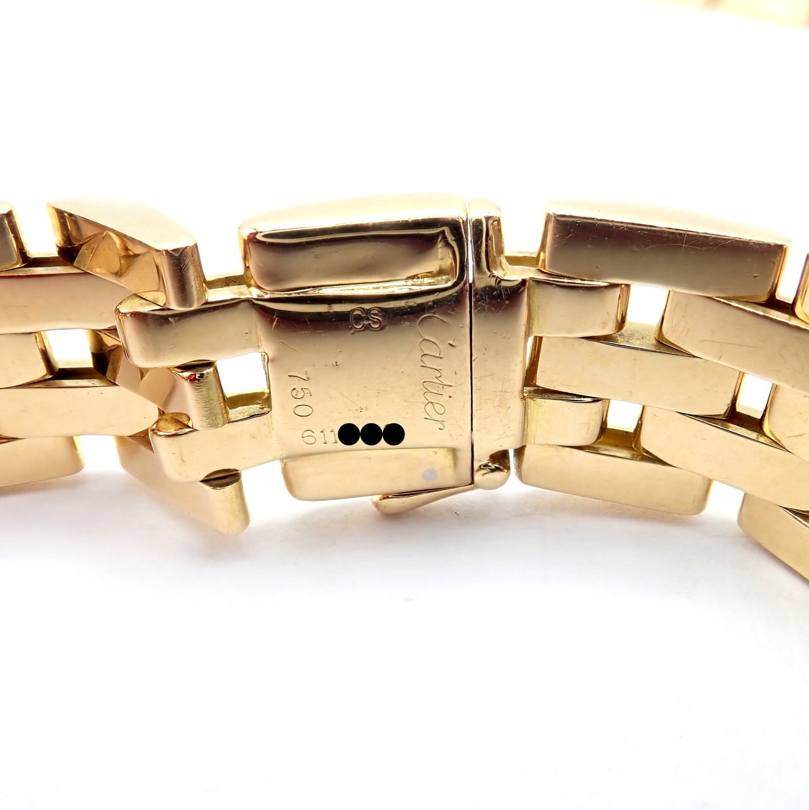 Cartier Jewelry & Watches:Fine Jewelry:Necklaces & Pendants Cartier 5 Row Maillon Panther Panthere 18k Yellow Gold 20" Long Necklace Paper