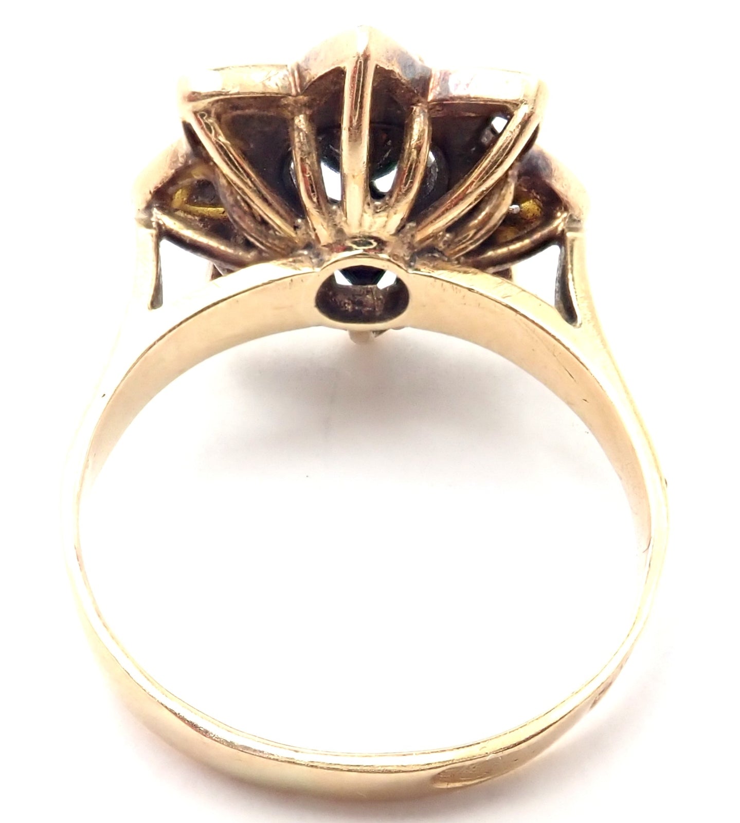 Authentic! Karl Faberge 18k Yellow Gold Diamond Ring | Fortrove