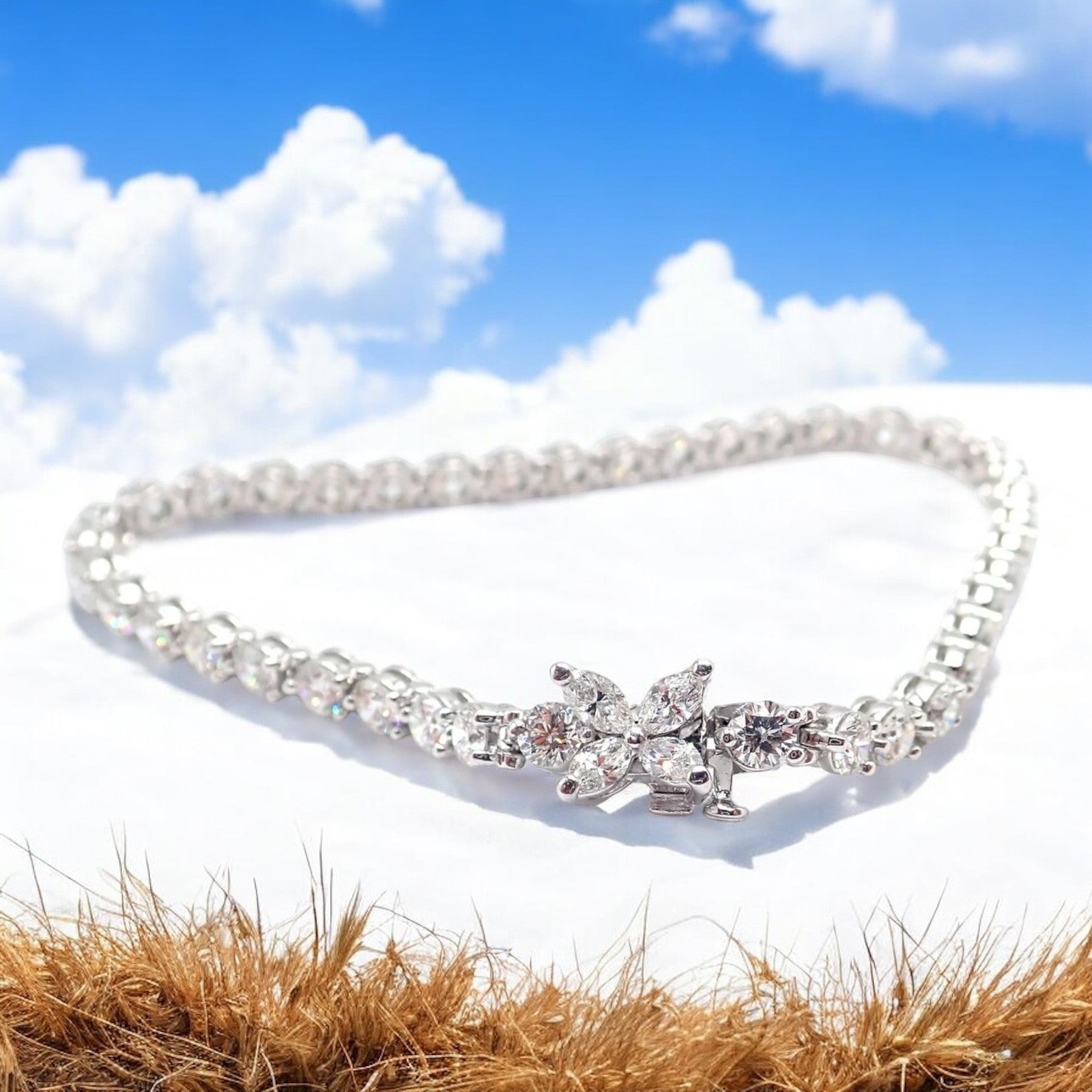 Tiffany & Co. Jewelry & Watches:Fine Jewelry:Bracelets & Charms Authentic! Tiffany & Co Victoria Platinum 6.53ct Diamond Line Tennis Bracelet