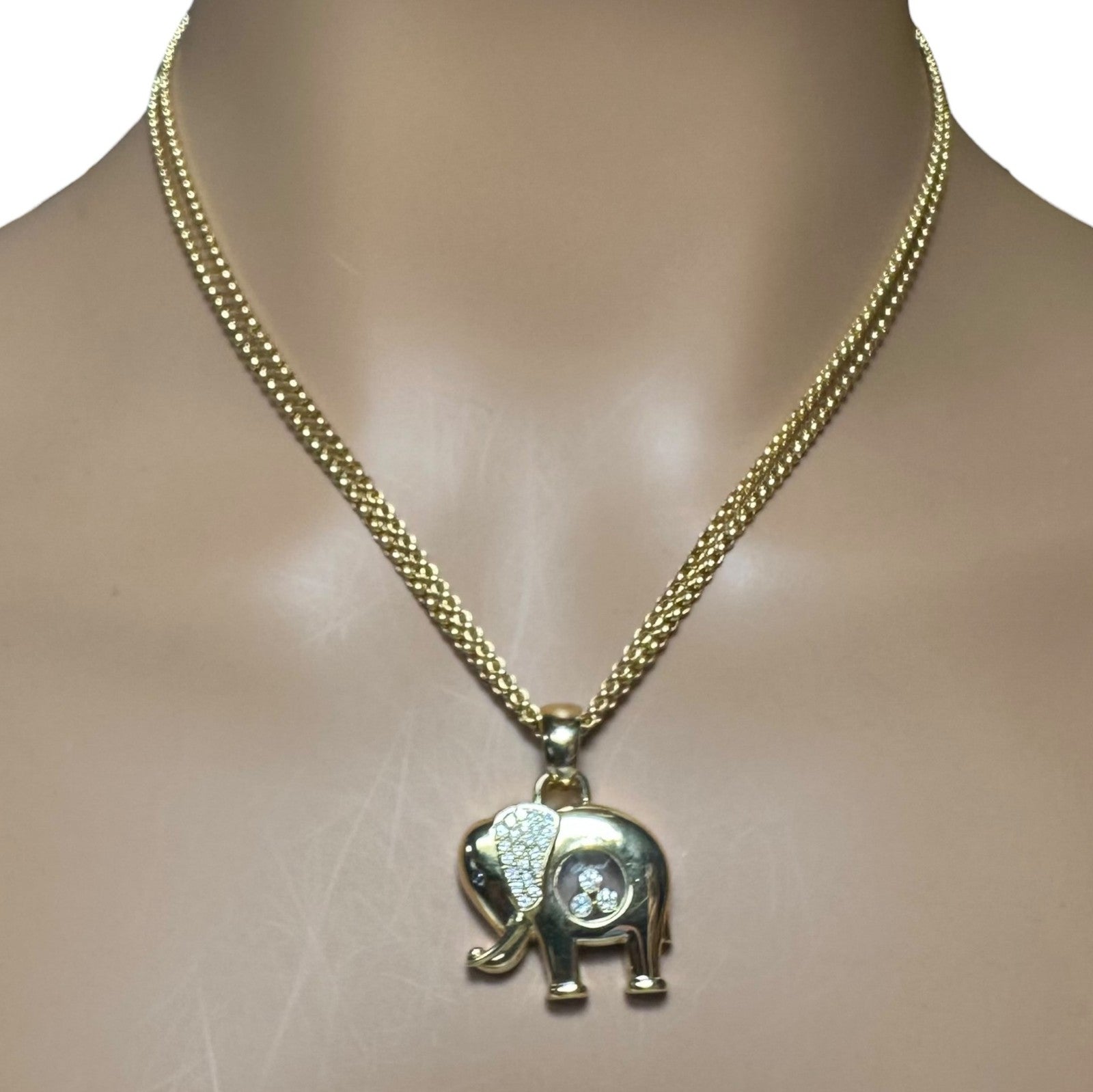 Chopard Jewelry & Watches:Fine Jewelry:Necklaces & Pendants Authentic! Chopard 18k Yellow Gold Large Happy Elephant Pendant Necklace