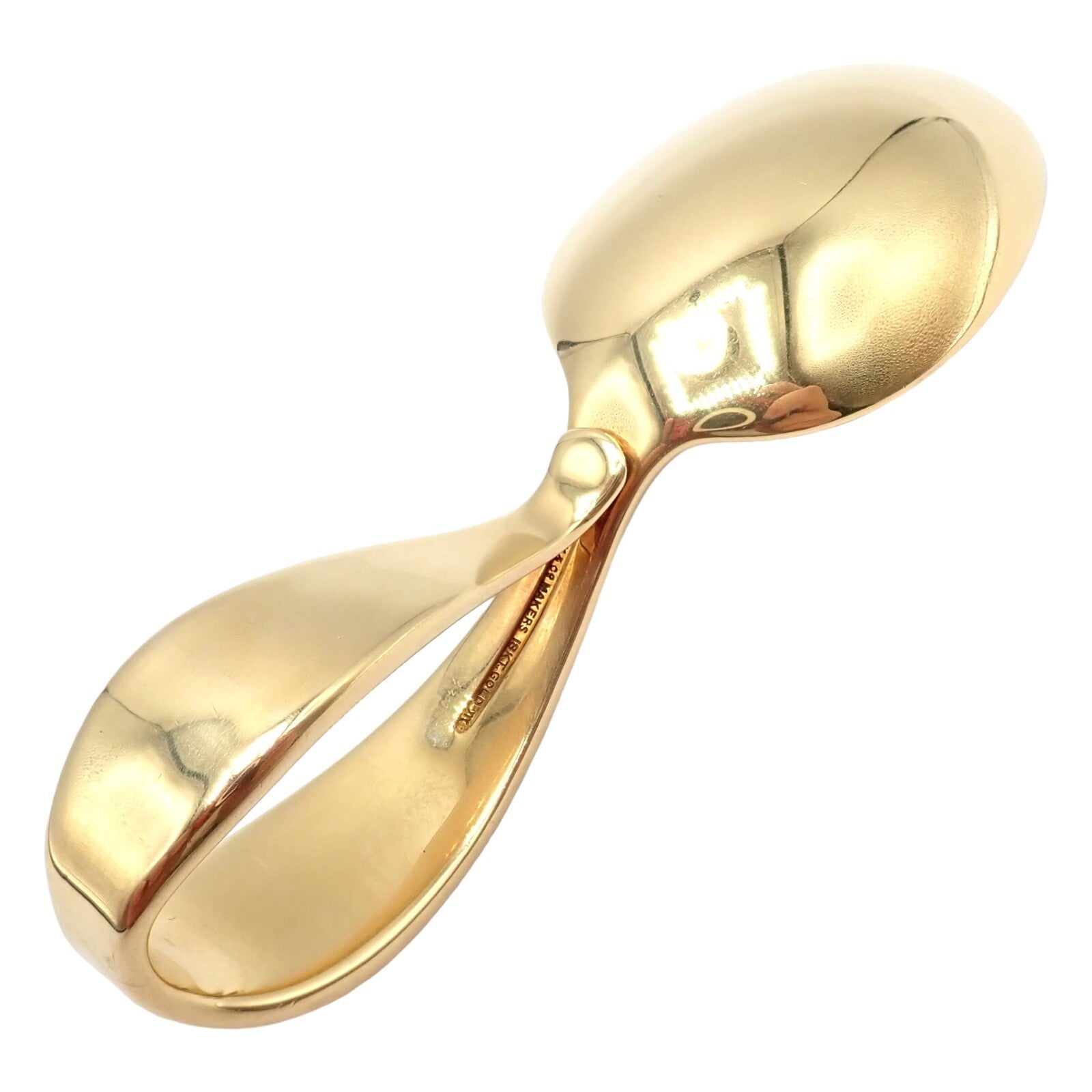Authentic! Tiffany & Co Makers 18k Yellow Solid Gold Baby Spoon 52.8 grams | Fortrove