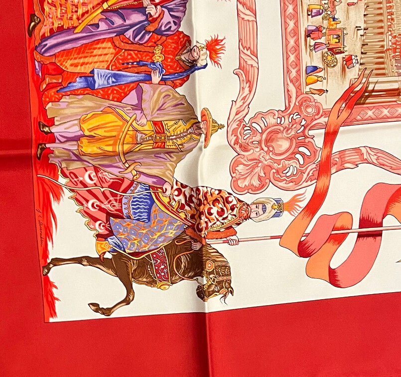 RARE Hermès Turqueries en l’Honneur de M.R. Let vintage 90cm Silk Scarf | Fortrove