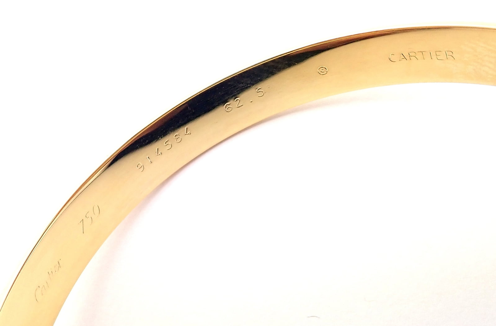 Cartier Jewelry & Watches:Fine Jewelry:Bracelets & Charms Rare! Cartier 18k Tricolor Gold Slip-On Bangle Bracelet 1990