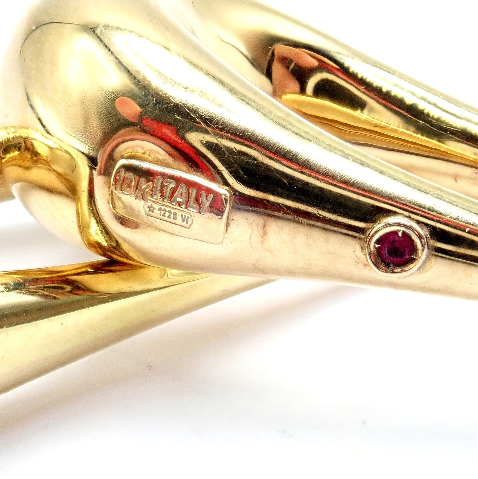 Roberto Coin Jewelry & Watches:Fine Jewelry:Earrings Authentic! Roberto Coin 18k Yellow Gold Long Dangle Drop Earrings