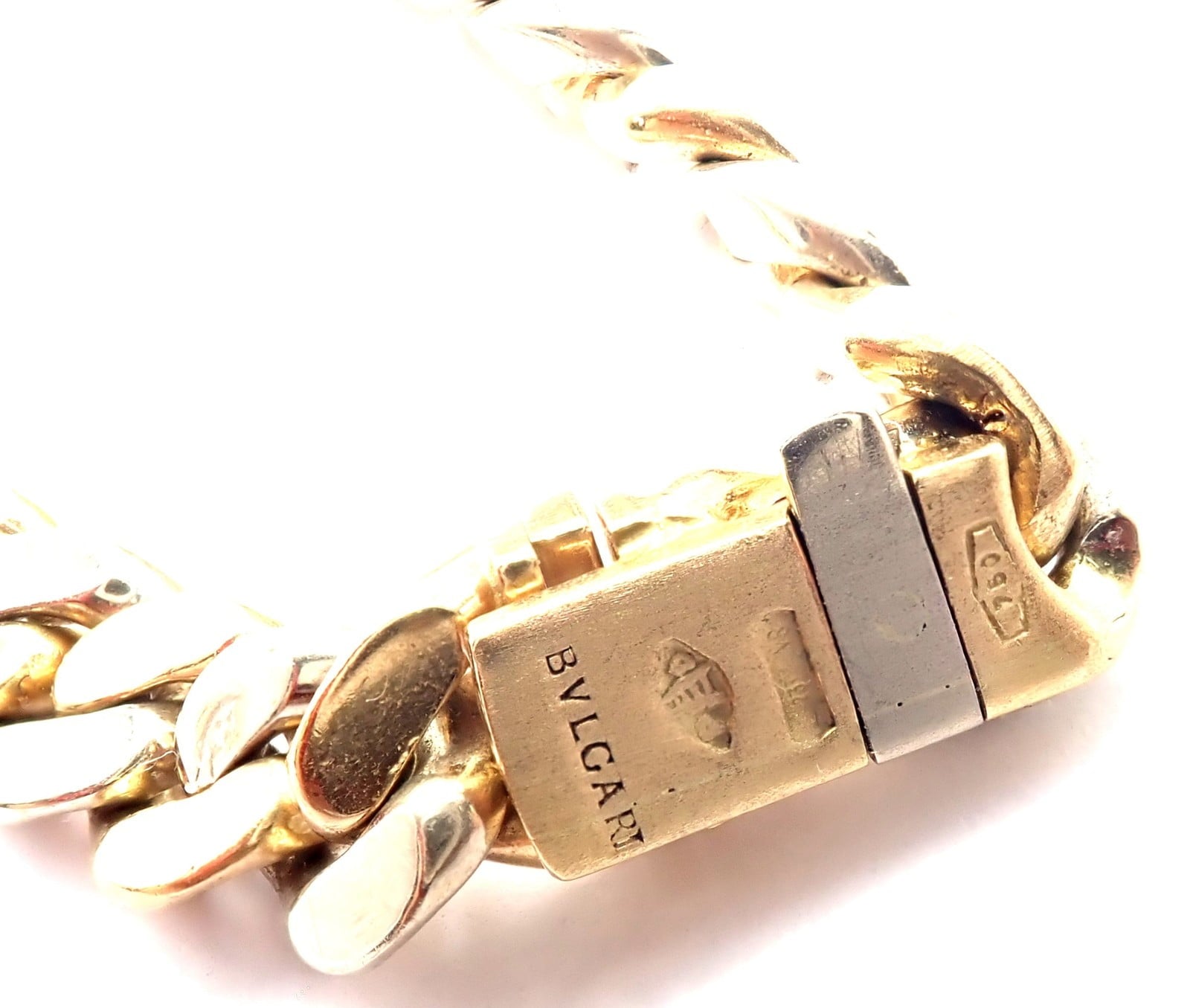 Bvlgari Jewelry & Watches:Fine Jewelry:Necklaces & Pendants Bvlgari Bulgari 18k Yellow White Gold Diamond Monete Antique Coin Link Necklace