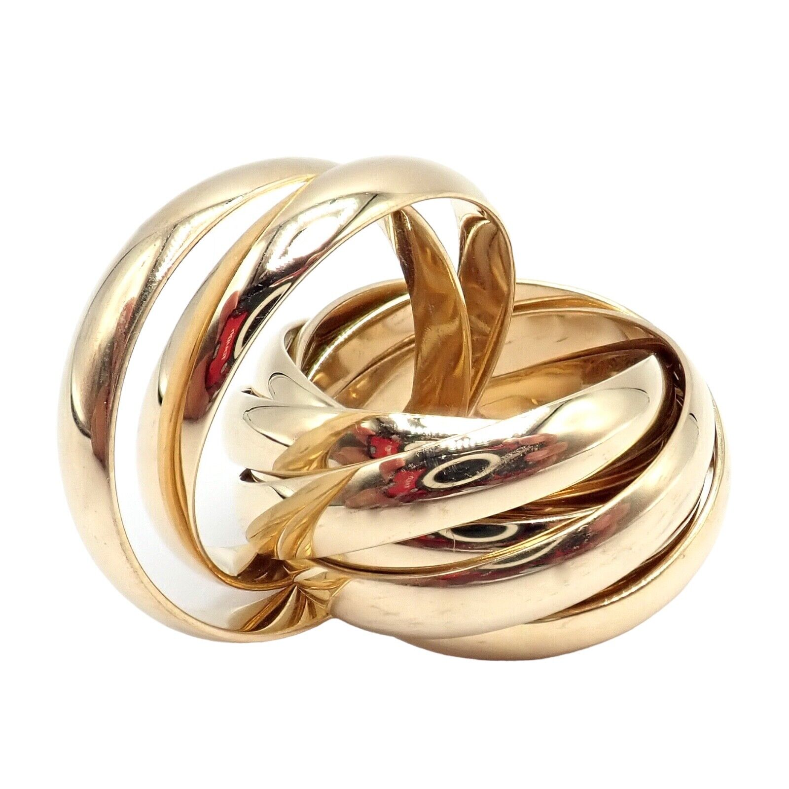 Authentic! Tiffany & Co 18k Yellow Gold 9 Row Melody Calife Picasso Ring sz 5 | Fortrove