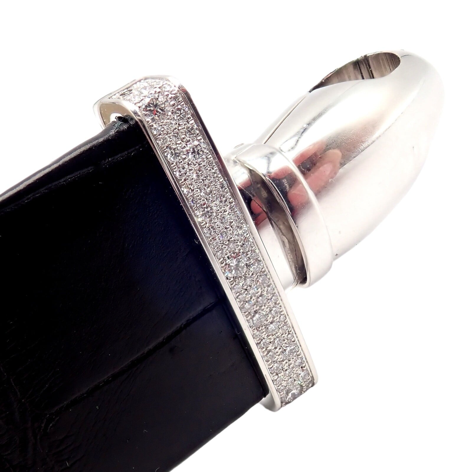 Van Cleef & Arpels Jewelry & Watches:Watches, Parts & Accessories:Watches:Wristwatches Authentic! Van Cleef & Arpels 18K White Gold Diamond Cadenas Alligator Watch