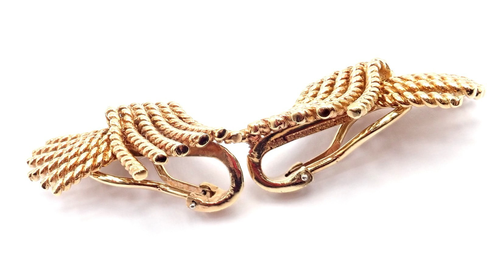 Tiffany & Co. Jewelry & Watches:Fine Jewelry:Earrings Authentic! Tiffany & Co Jean Schlumberger 18k Yellow Gold Rope Earrings