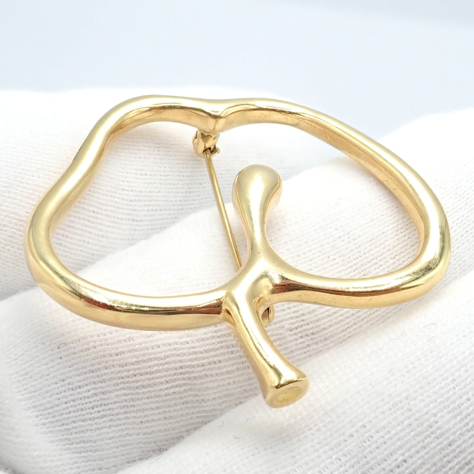 Tiffany & Co. Jewelry & Watches:Fine Jewelry:Brooches & Pins Authentic! Vintage Tiffany & Co Peretti 18k Yellow Gold Large Apple Pin Brooch