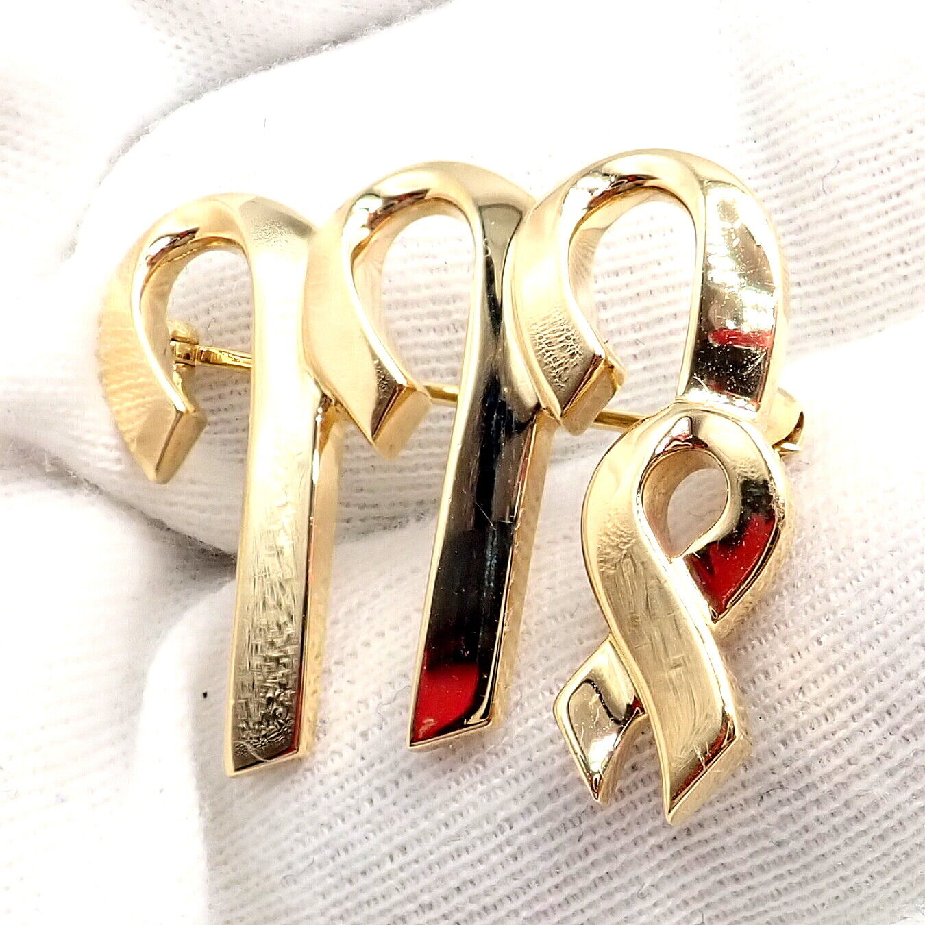 Authentic! Tiffany & Co Paloma Picasso 18k Yellow Gold Zodiac Virgo Pin Brooch | Fortrove