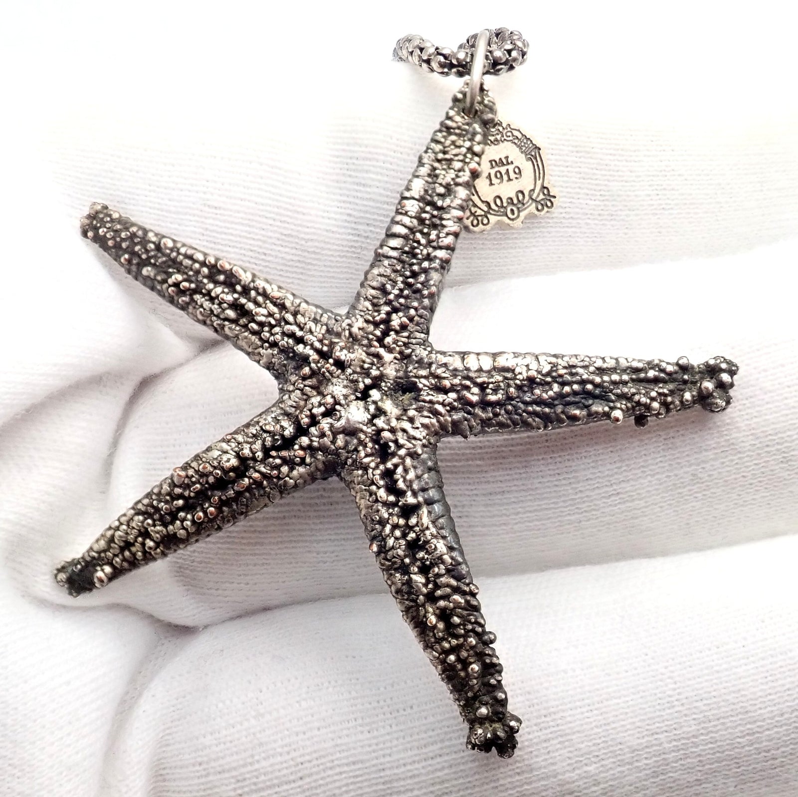 Buccellati Jewelry & Watches:Fine Jewelry:Necklaces & Pendants Rare! Vintage Mario Buccellati Silver Large Starfish Statement Necklace