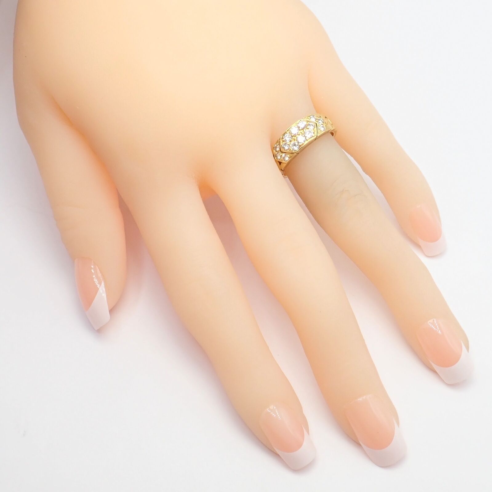 Rare! Vintage Van Cleef & Arpels 18k Yellow Gold 0.60ct Diamond Ring Sz 55 7.25 | Fortrove