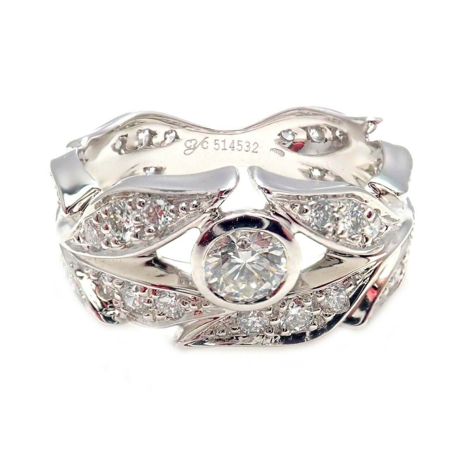 Authentic Carrera Y Carrera 18k Mi Princes Greco Roman Diamond Crown Ring Size 6 | Fortrove