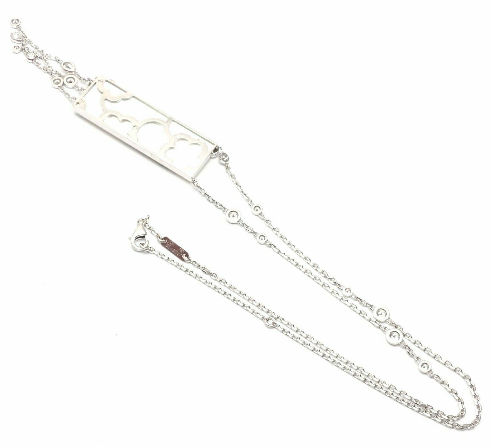 Authentic! Van Cleef & Arpels Miroir Des Eaux 18k Gold Diamond MOP Necklace | Fortrove