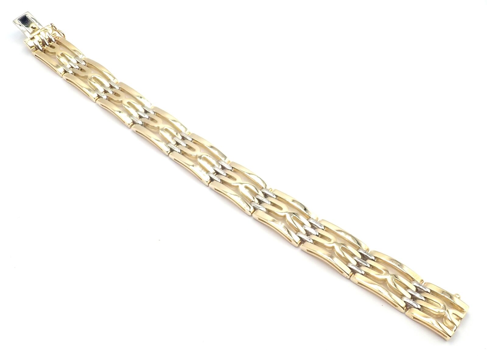 Authentic! Vintage Bvlgari Bulgari 18k Yellow Gold Link Bracelet | Fortrove