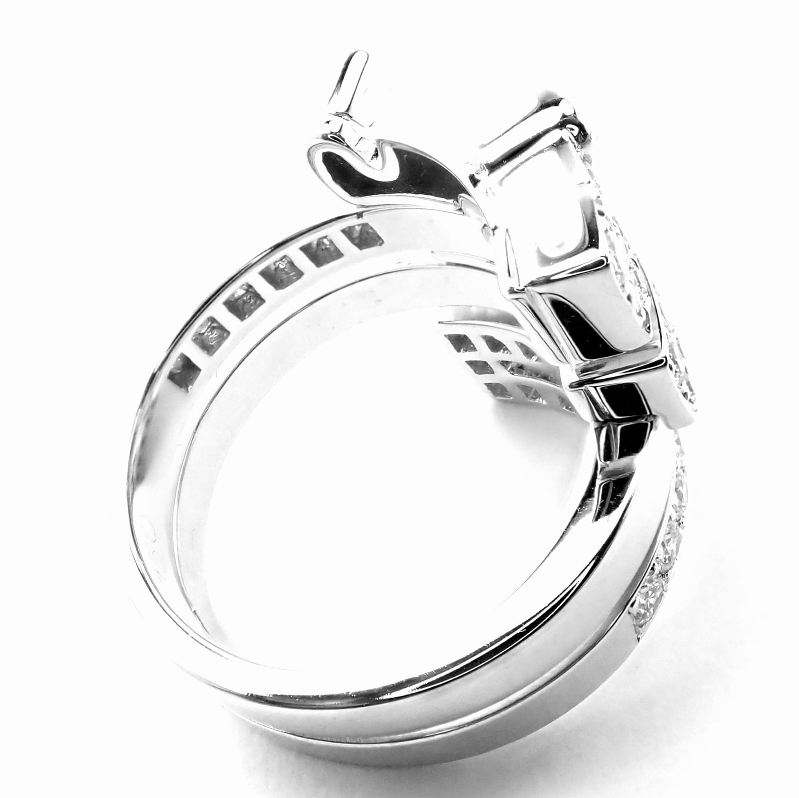 Cartier Jewelry & Watches:Fine Jewelry:Rings Authentic! Cartier Le Baiser Du Dragon 18k White Gold Diamond Ruby Ring Paper
