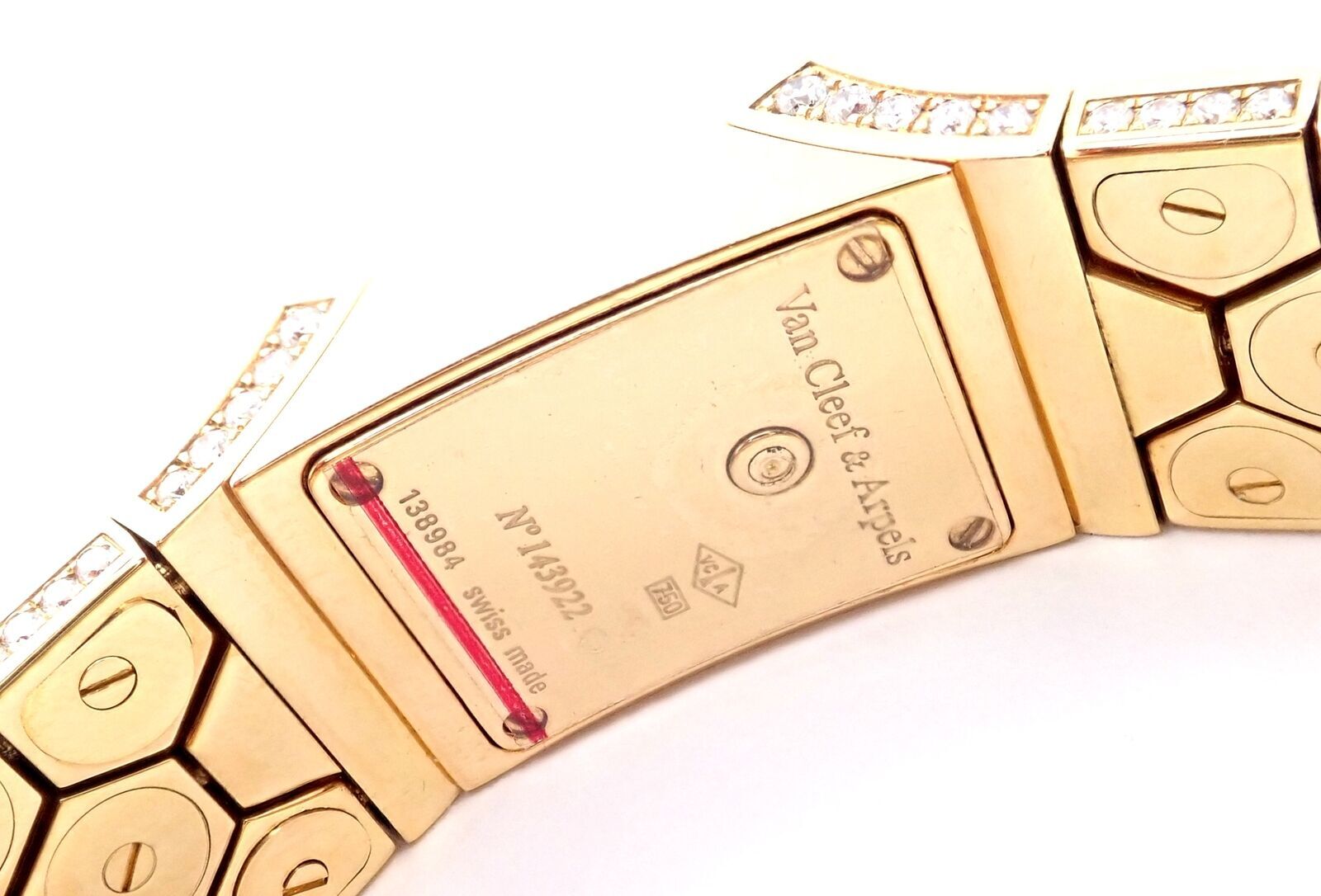 Van Cleef & Arpels Jewelry & Watches:Watches, Parts & Accessories:Watches:Wristwatches Authentic! Van Cleef & Arpels Ludo Swann 18k Yellow Gold Diamond Watch Papers