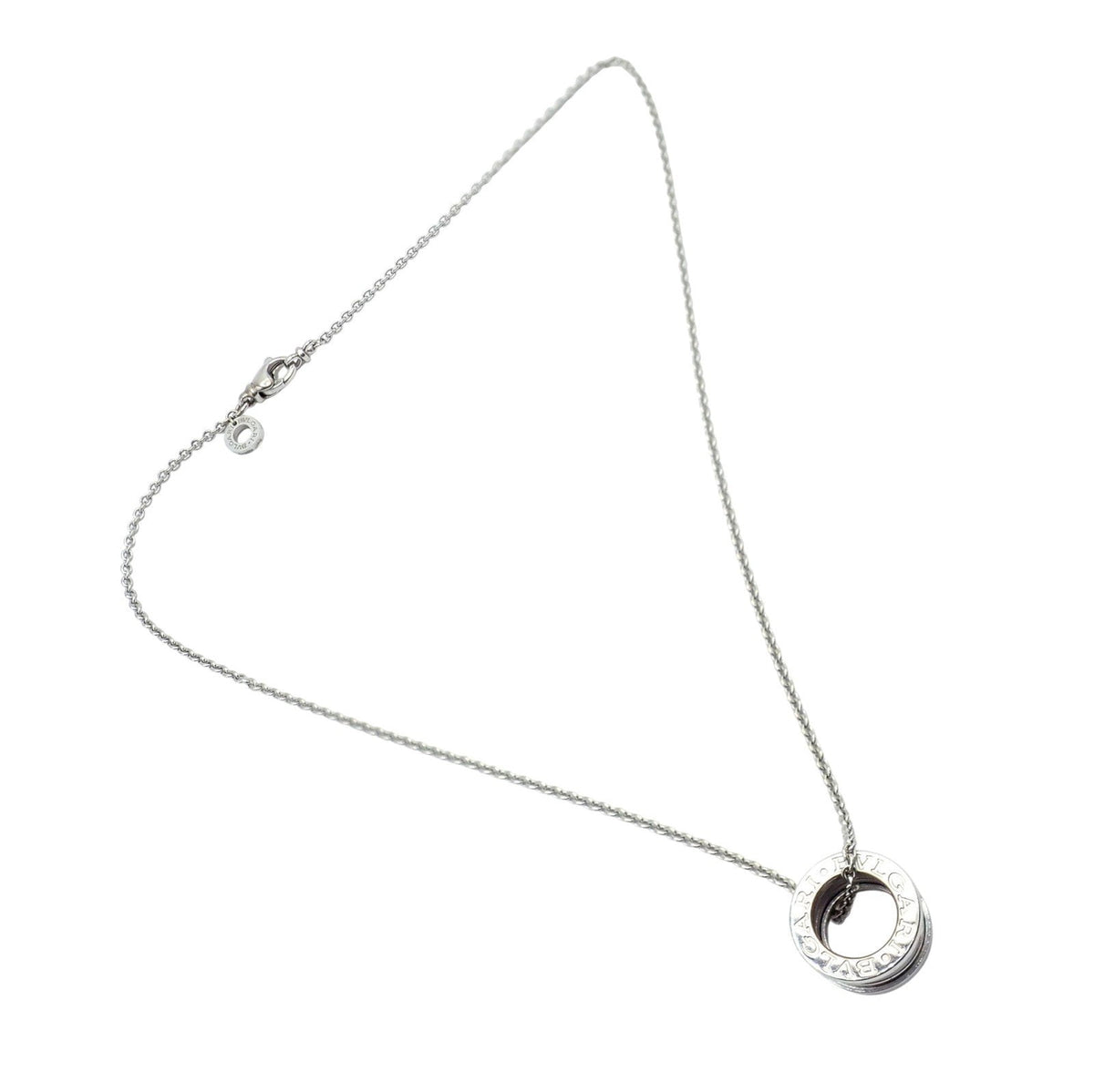 Bulgari Jewelry & Watches:Fine Jewelry:Necklaces & Pendants Authentic! Bulgari Bvlgari 18k White Gold B.Zero1 Pendant Necklace Box + Papers