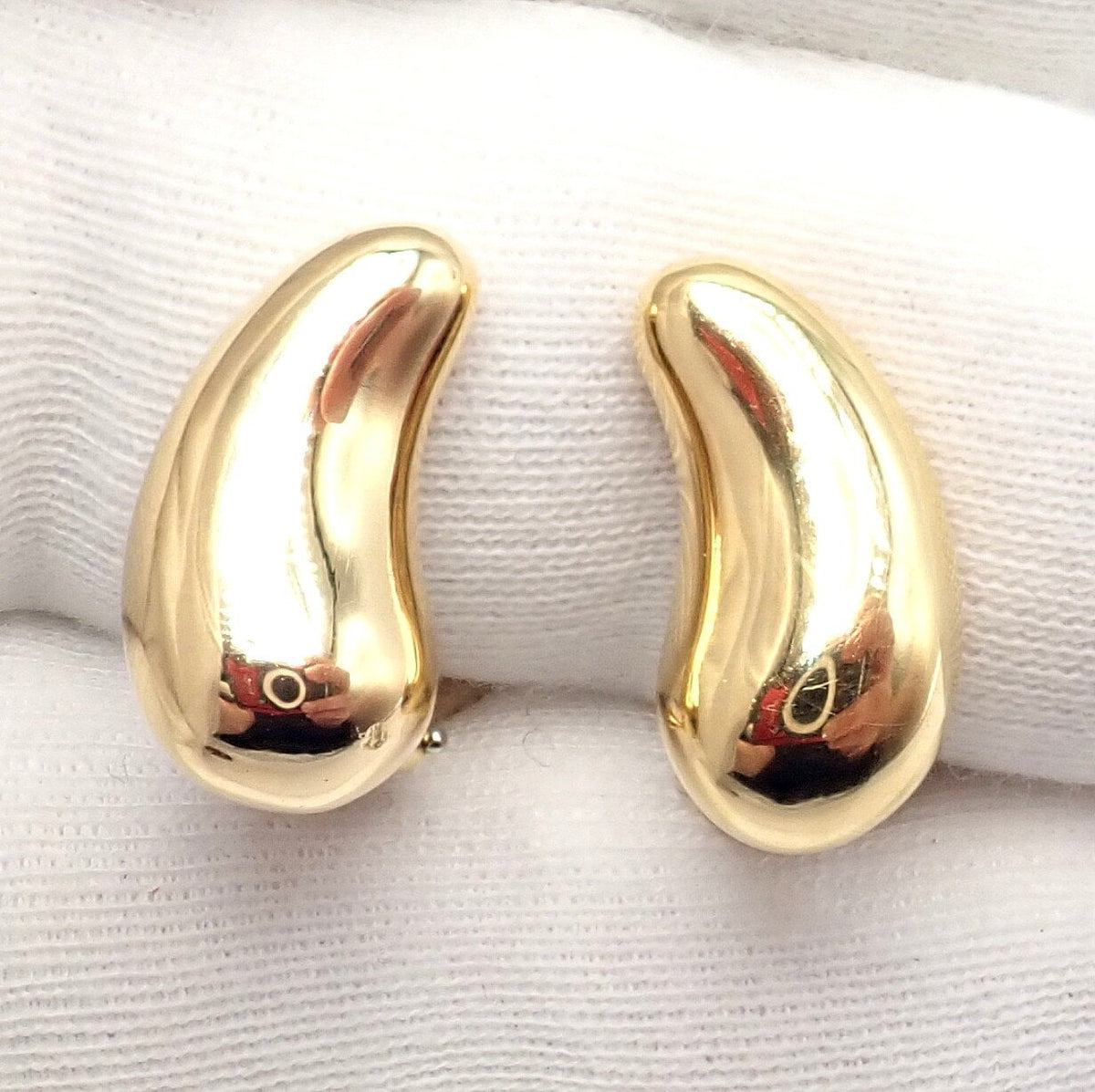 Tiffany & Co. Jewelry & Watches:Fine Jewelry:Earrings Authentic Tiffany & Co Peretti 18k Yellow Gold Teardrop Earrings