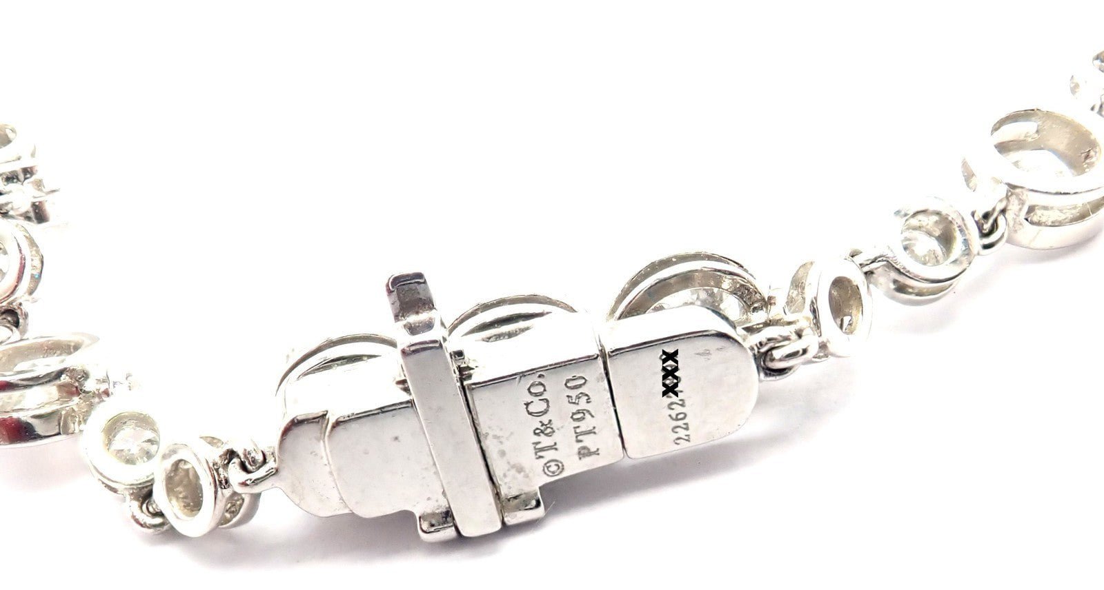 Tiffany & Co Jazz Platinum 8.75ct Diamond Lariat Drop Necklace | Fortrove