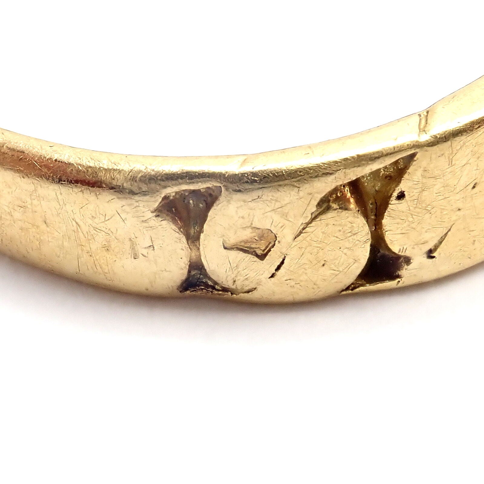 Rare! Vintage Van Cleef & Arpels 18k Yellow Gold 0.60ct Diamond Ring Sz 55 7.25 | Fortrove