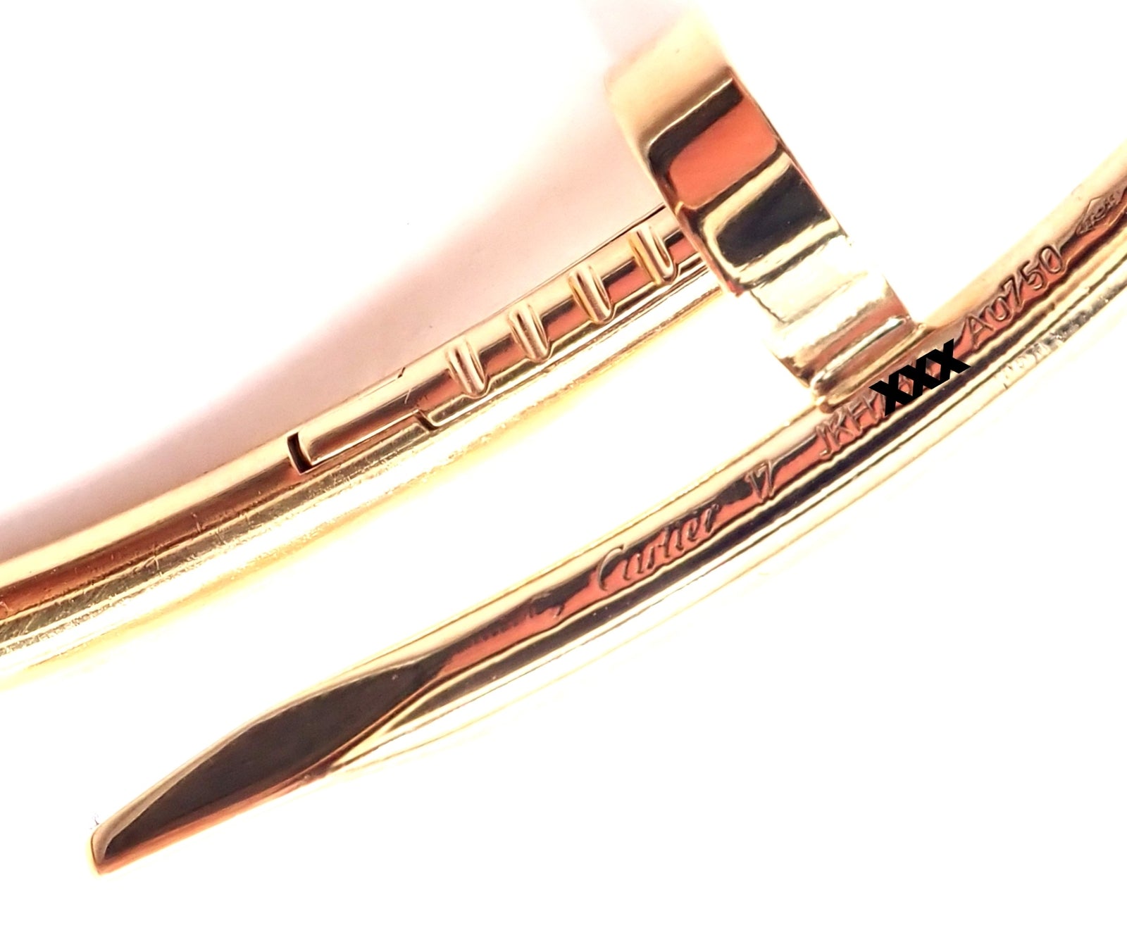 Cartier Juste un Clou Nail 18k Yellow Gold Bangle Bracelet Size 17 Paper | Fortrove