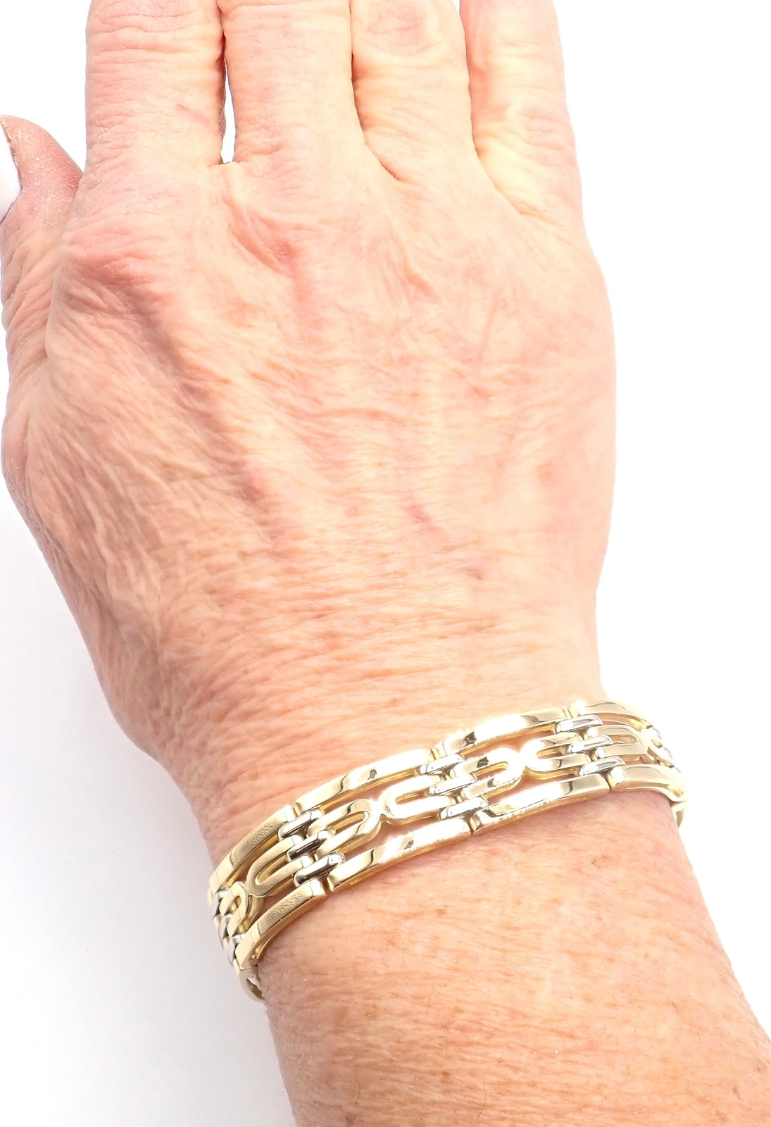 Authentic! Vintage Bvlgari Bulgari 18k Yellow Gold Link Bracelet | Fortrove
