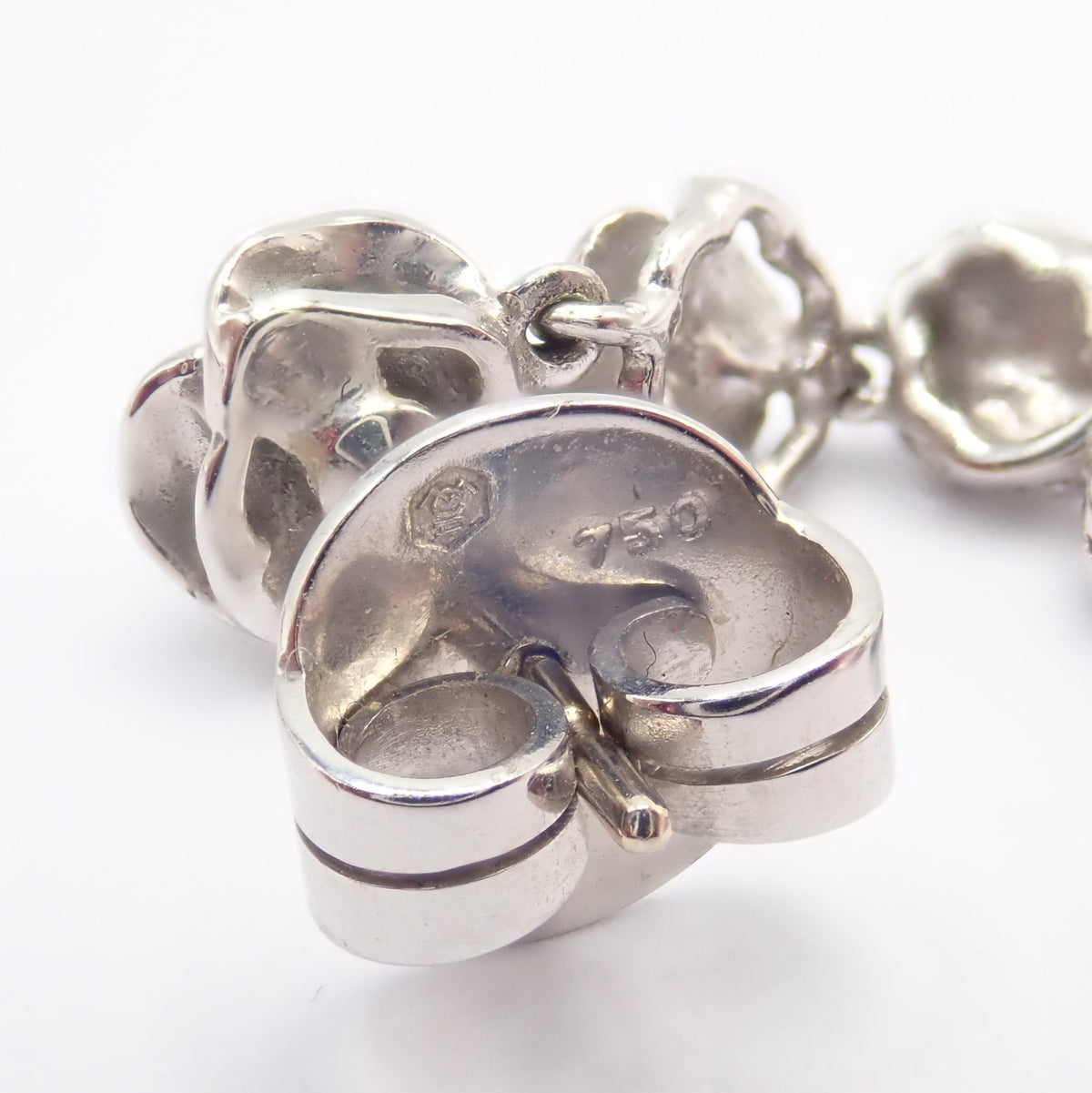 Carrera y Carrera Jewelry & Watches:Fine Jewelry:Earrings Rare! Carrera Y Carrera CyC 18k White Gold Pink Stone Rose Unique Earrings
