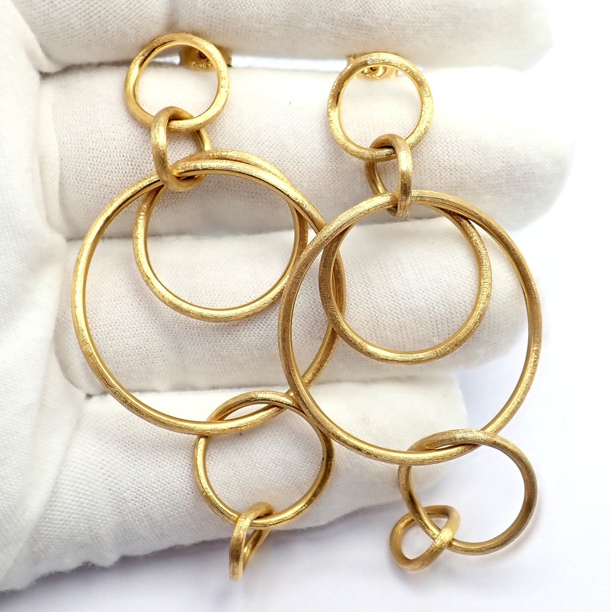 Marco Bicego Jewelry & Watches:Fine Jewelry:Earrings Authentic! Marco Bicego 18k Yellow Gold Large Jaipur Dangle Earrings